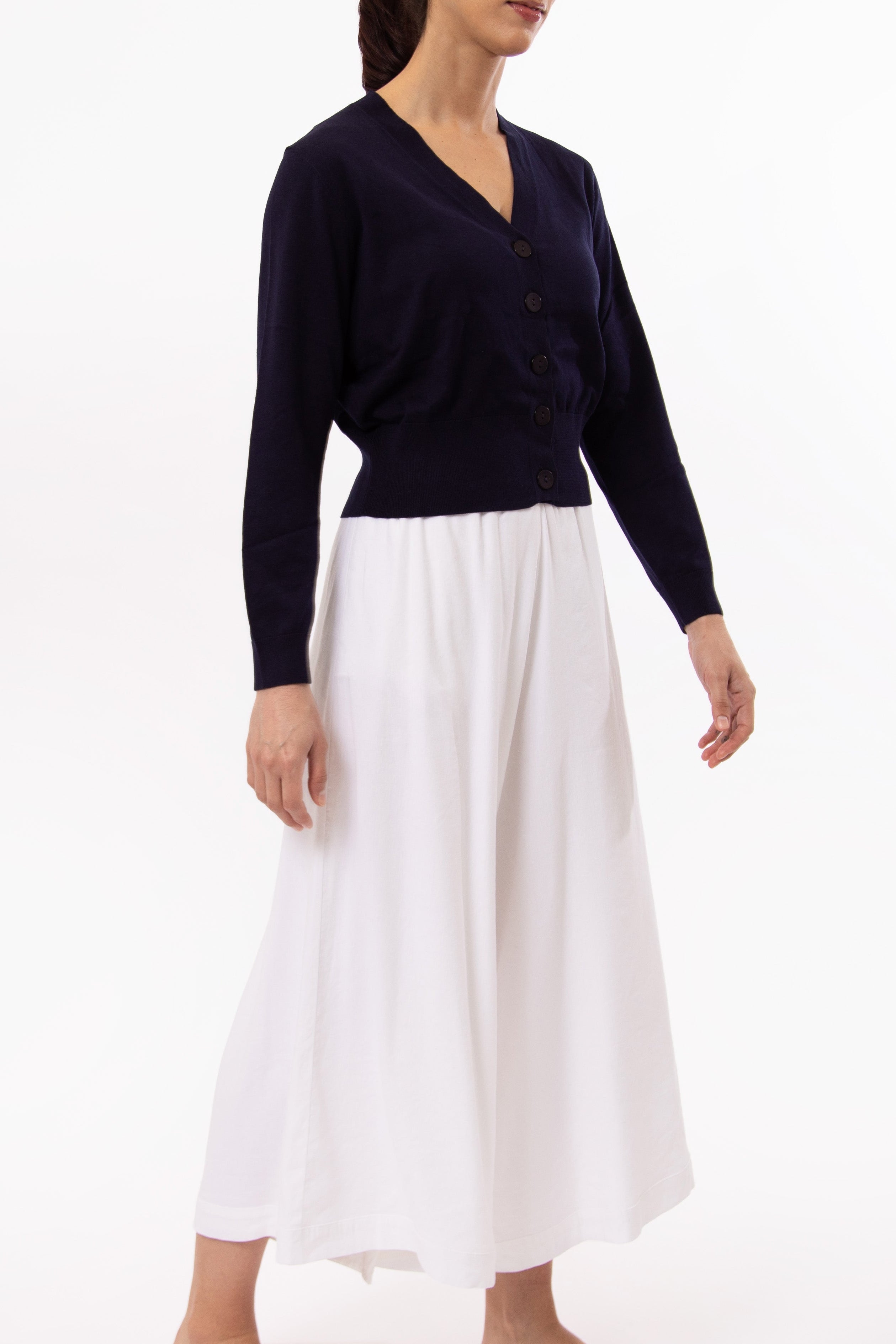 PRISMA CROPPED WIDE LEG IN ITALIAN LINEN STRETCH