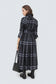 DRIFT DRESS IN ITALIAN COTTON JACQUARD BLACK & GREY main image 1
