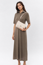 DYLAN POLO DRESS IN FINE GAUGE ITALIAN SILK COTTON