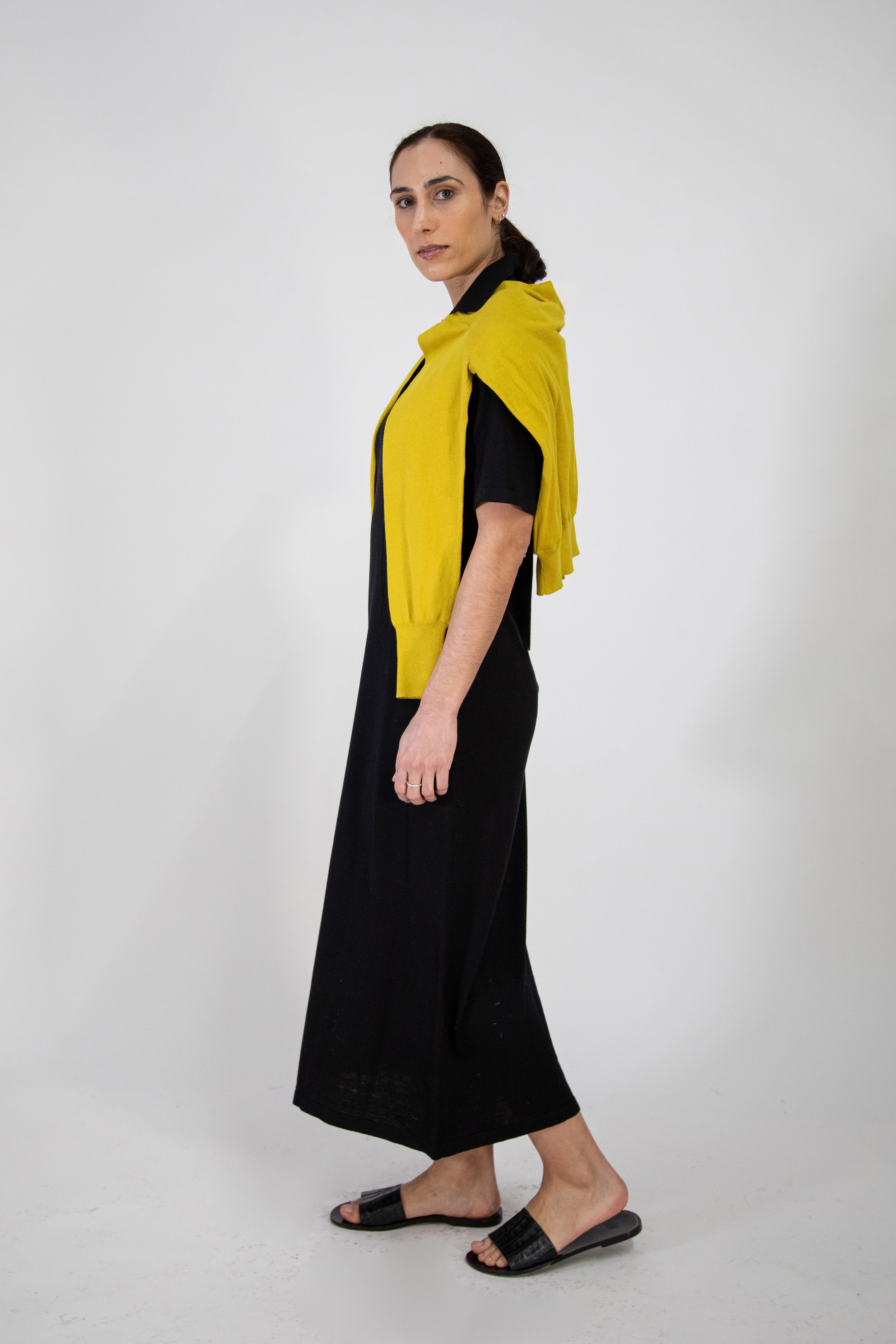 DYLAN POLO DRESS IN FINE GAUGE ITALIAN SILK COTTON