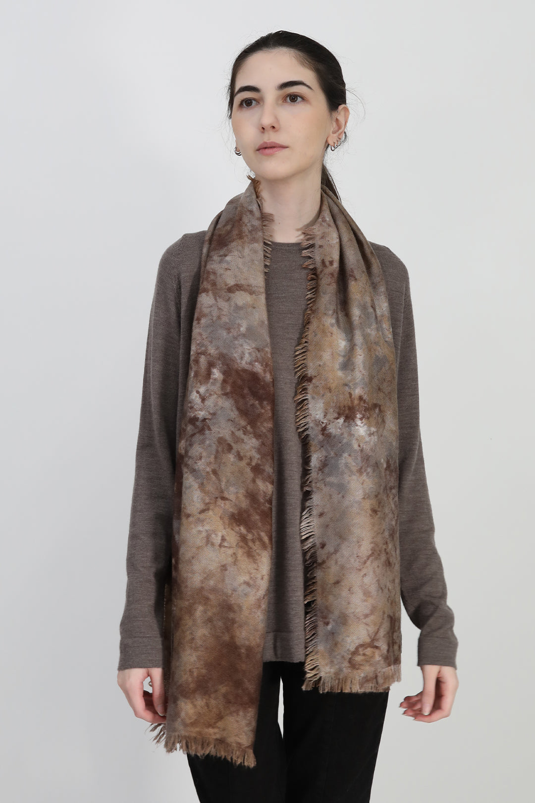 EARTHSTONE MARBLE ITALIAN CASHMERE SCARF