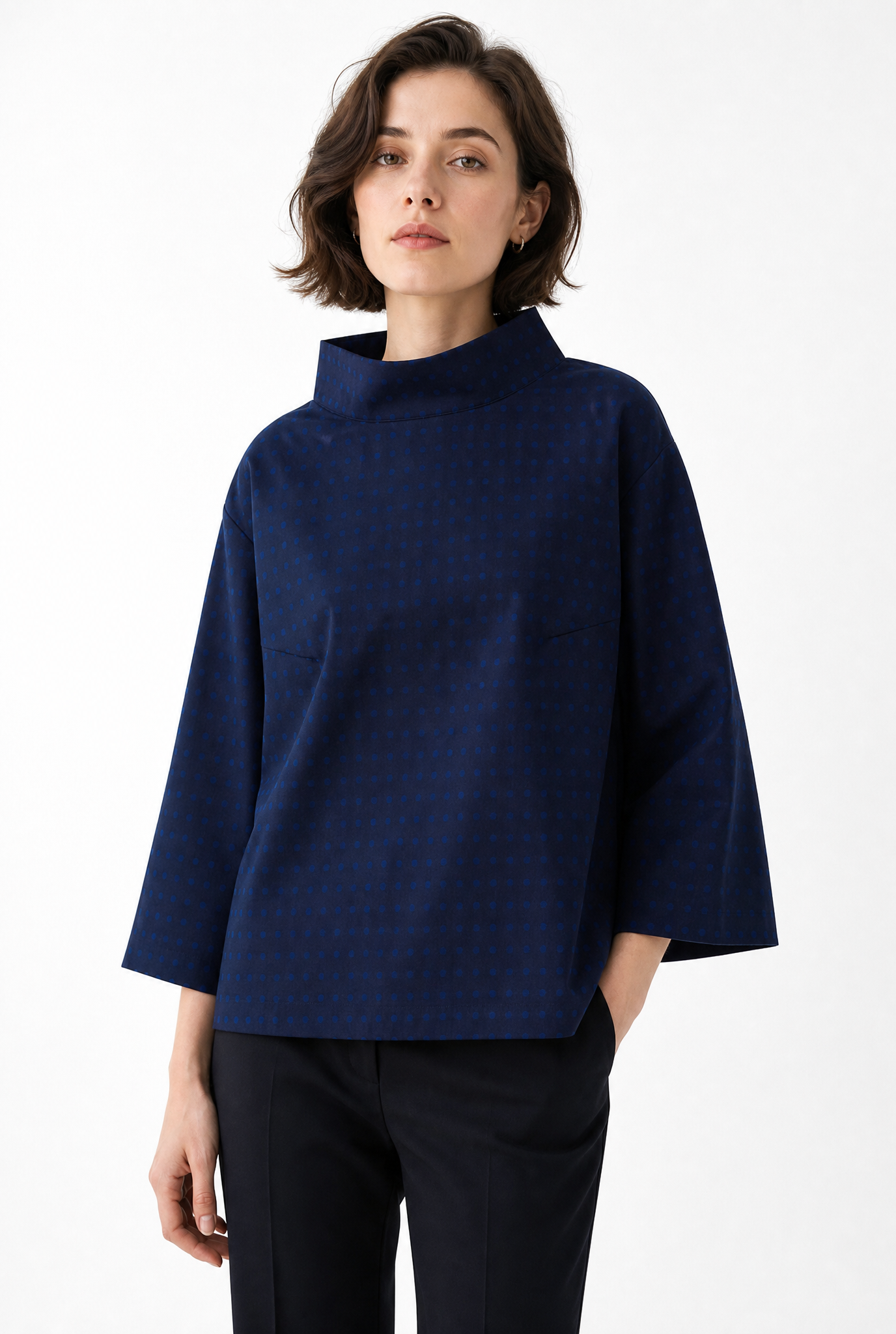 ELLA SHIRT IN STRETCH COTTON POPLIN