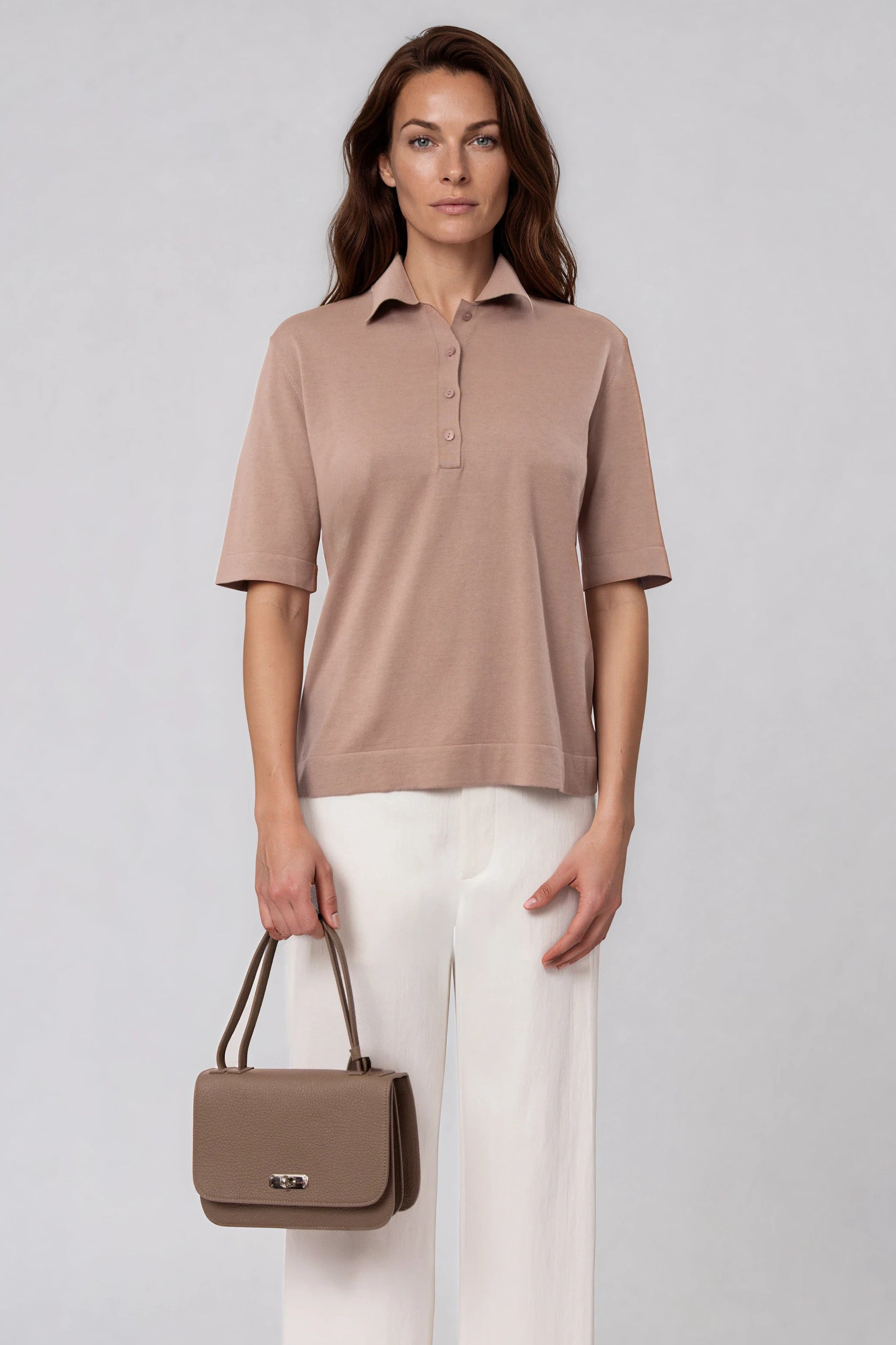 ELLIS POLO SHIRT IN FINE GAUGE ITALIAN SILK COTTON