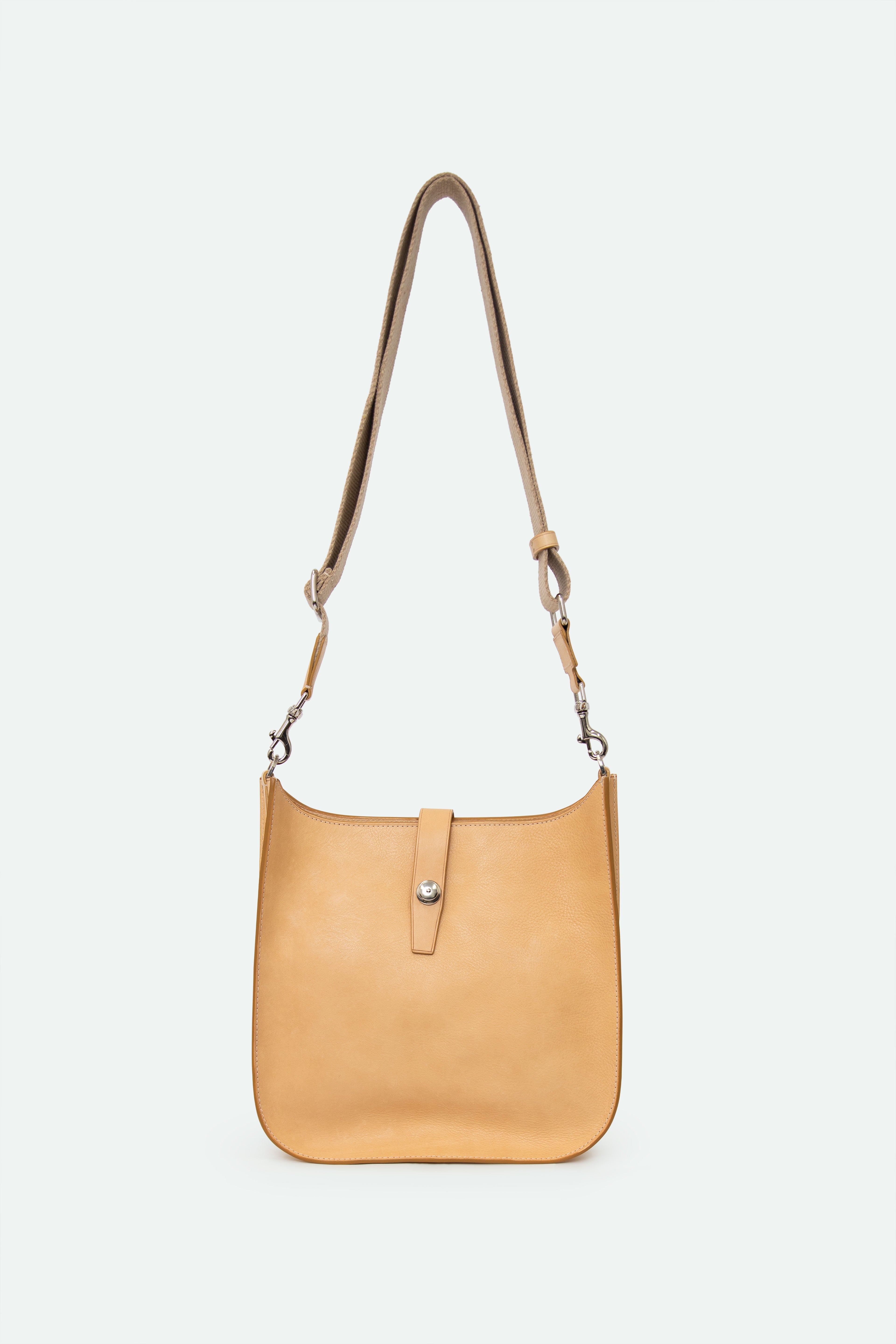 GIA ITALIAN LEATHER CROSSBODY BAG IN GOLDEN SAND