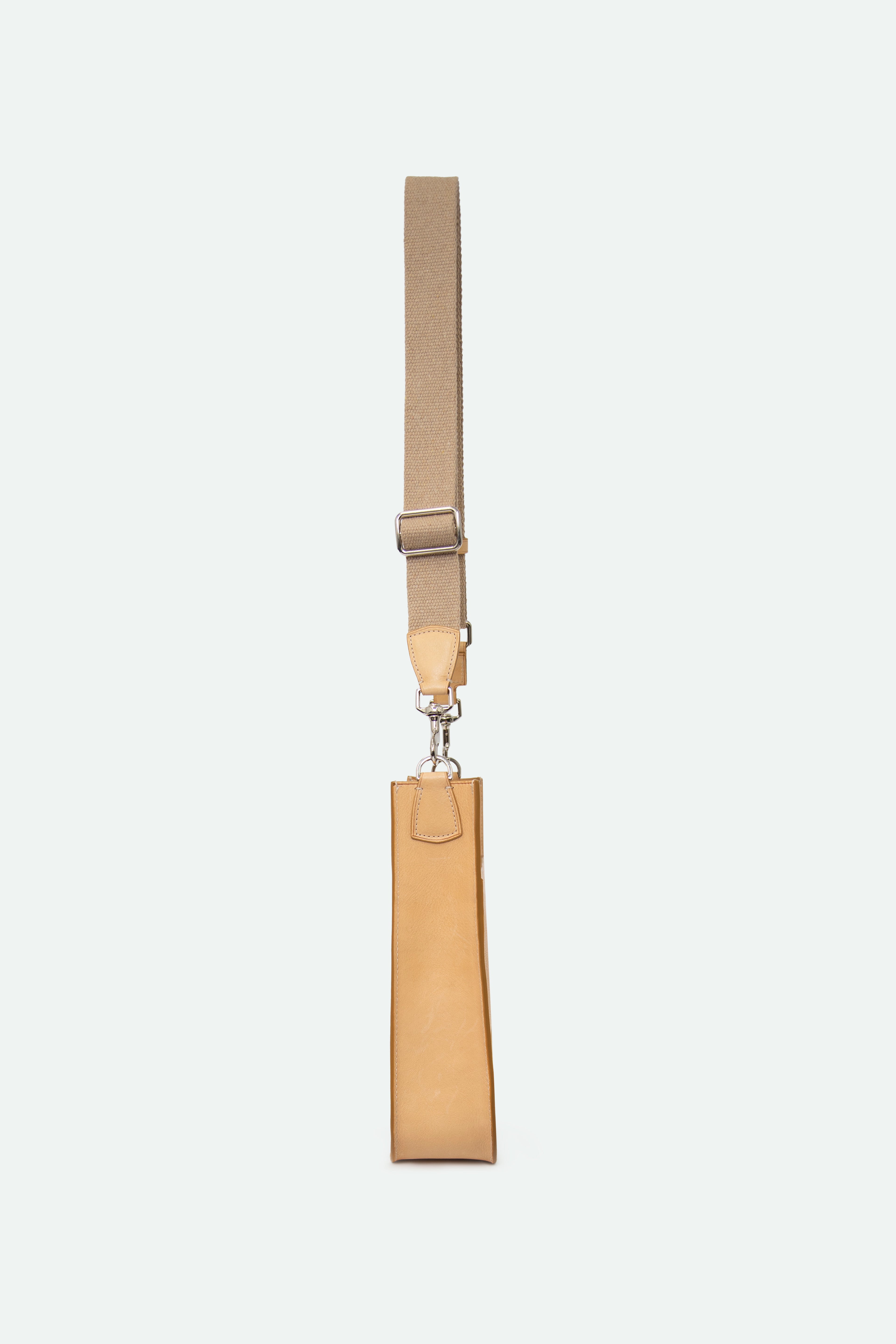 GIA ITALIAN LEATHER CROSSBODY BAG IN GOLDEN SAND