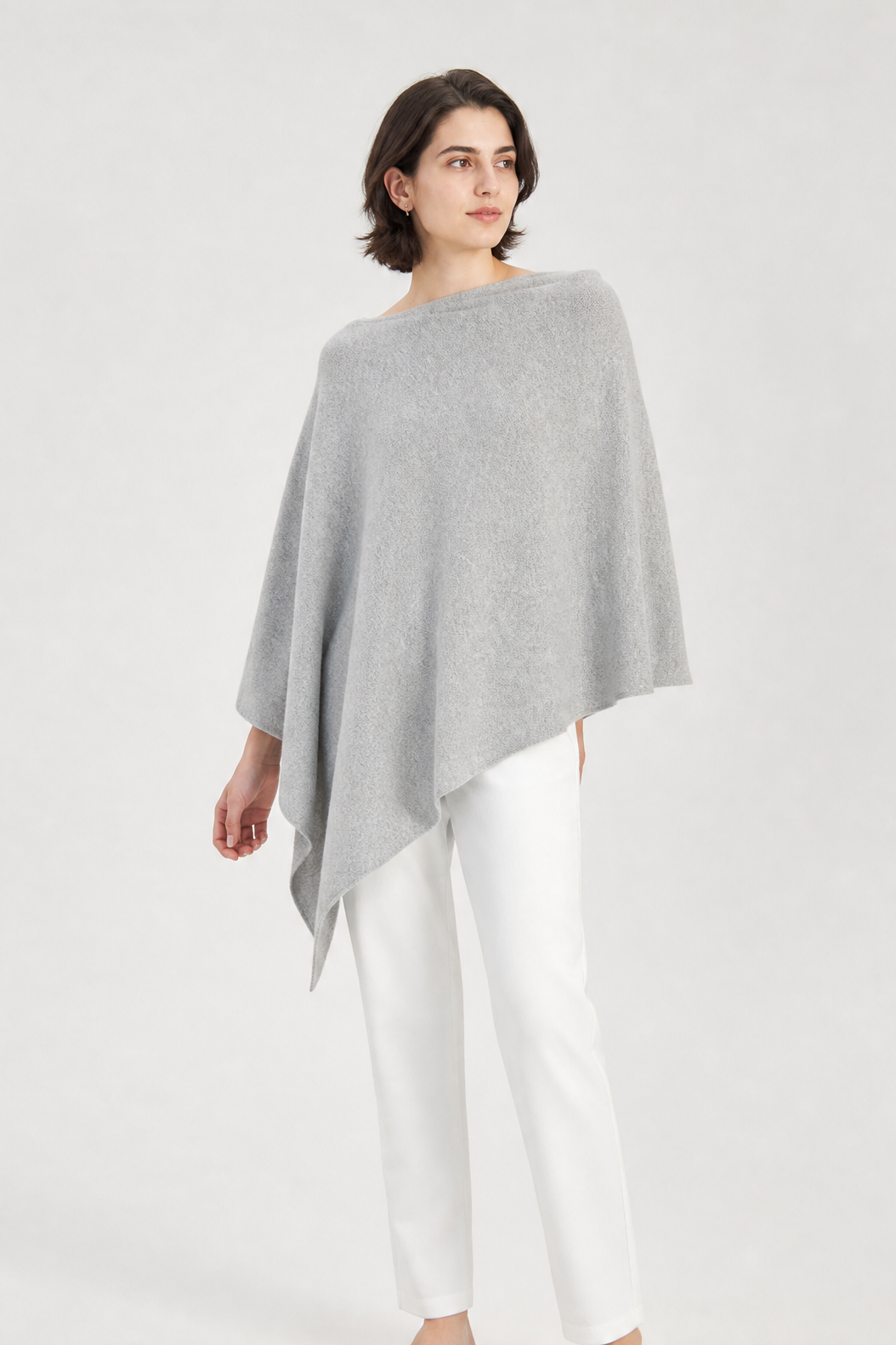 VARA WRAP IN HEATHERED PIMA COTTON STRETCH