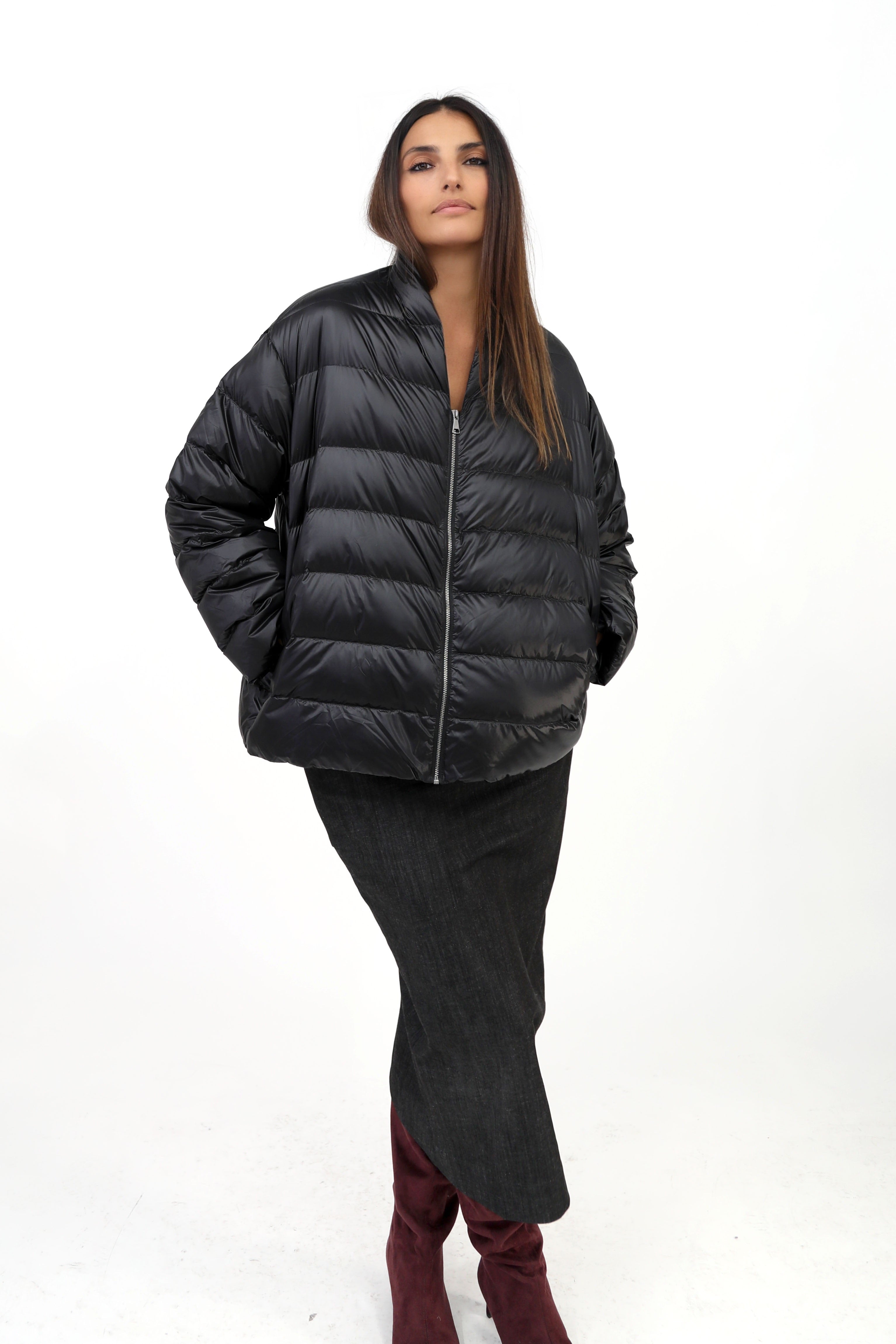 HEIDI LONG SLEEVE ZIP IN ULTRALIGHT GOOSE DOWN