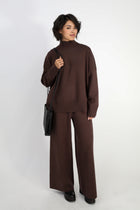 PIERO WIDE LEG PANT 100% ITALIAN COTTON