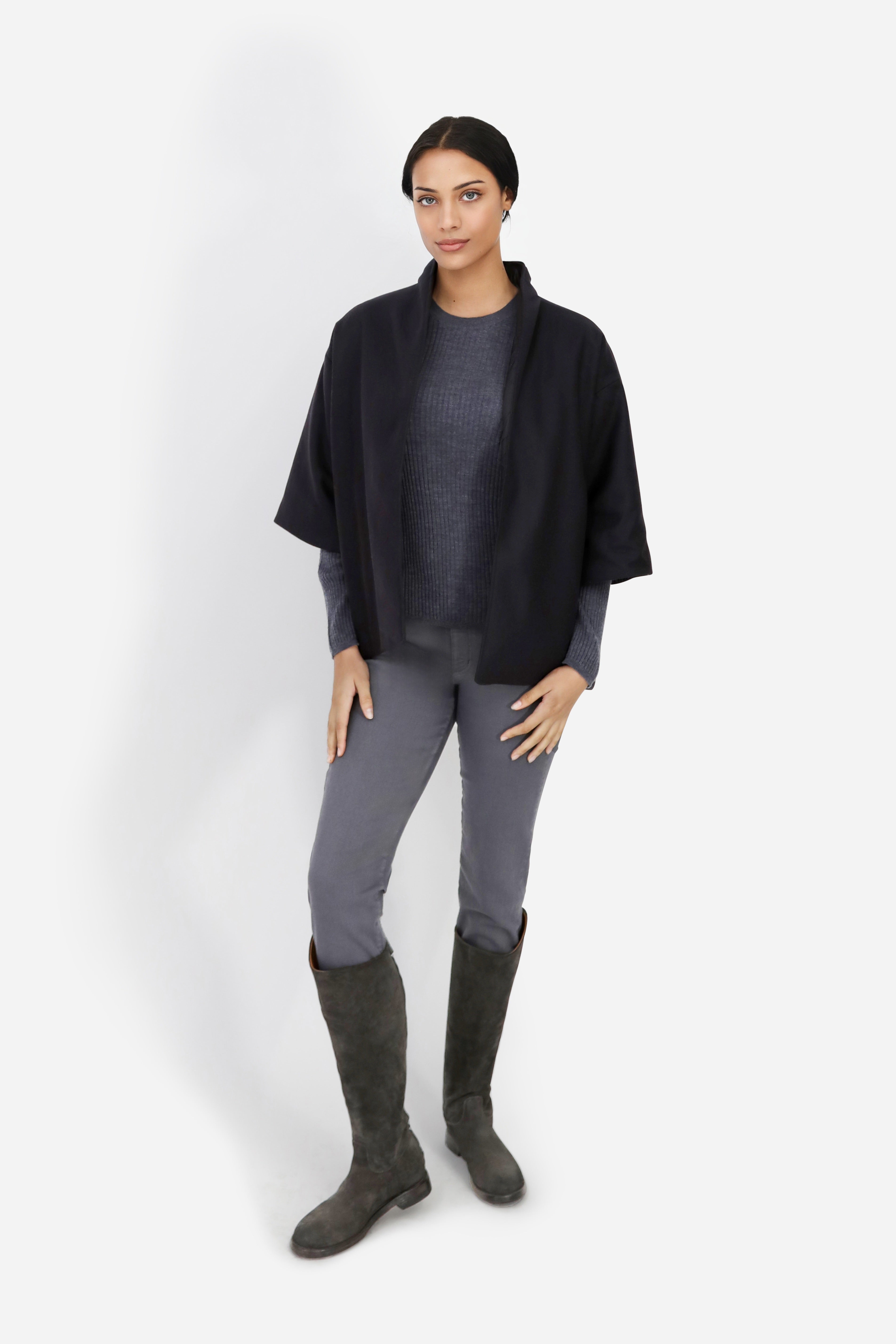 HEIDI REVERSIBLE WOOL & DOWN COAT