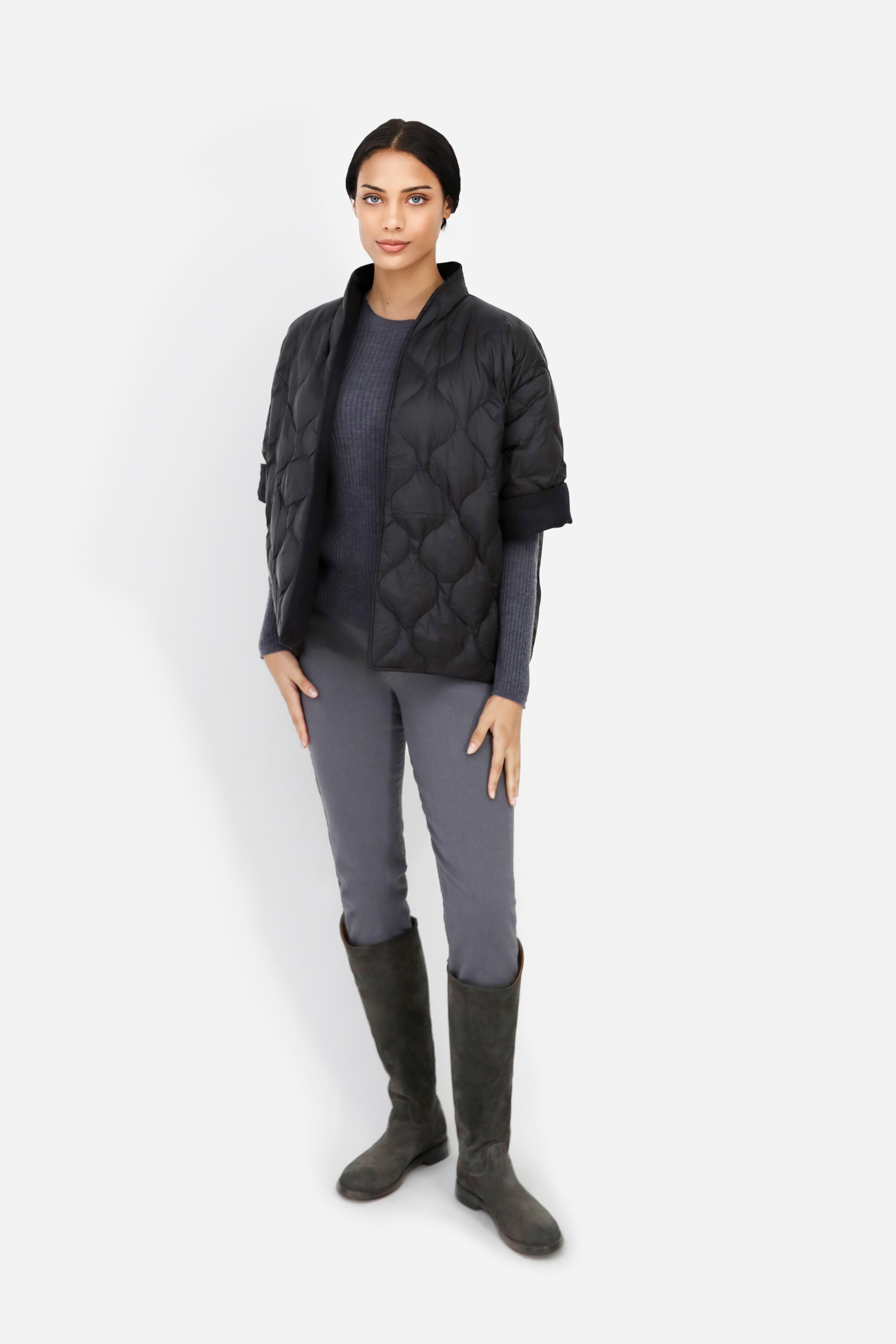 HEIDI REVERSIBLE WOOL & DOWN COAT