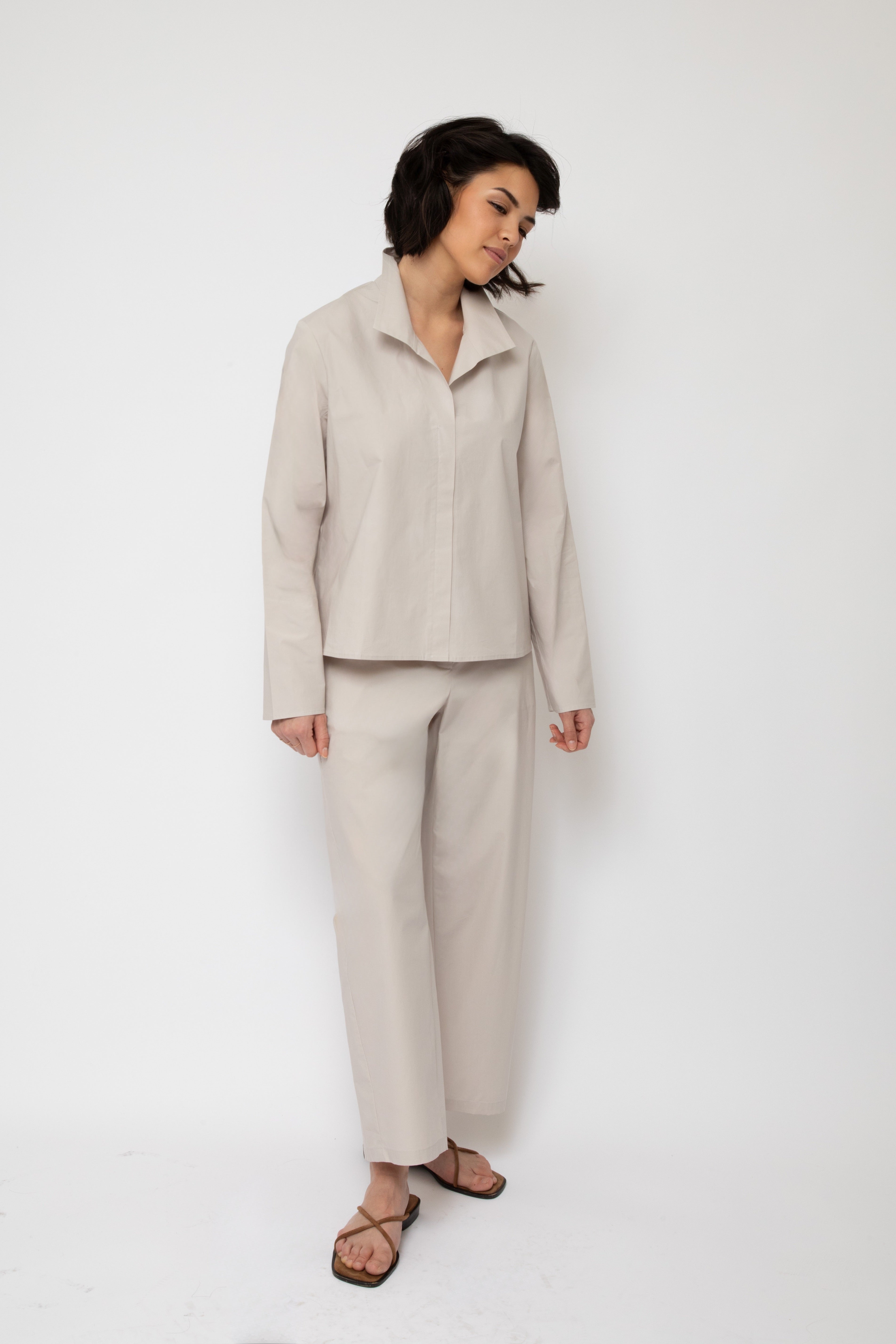PETRA PANT IN ITALIAN FINE STRETCH COTTON