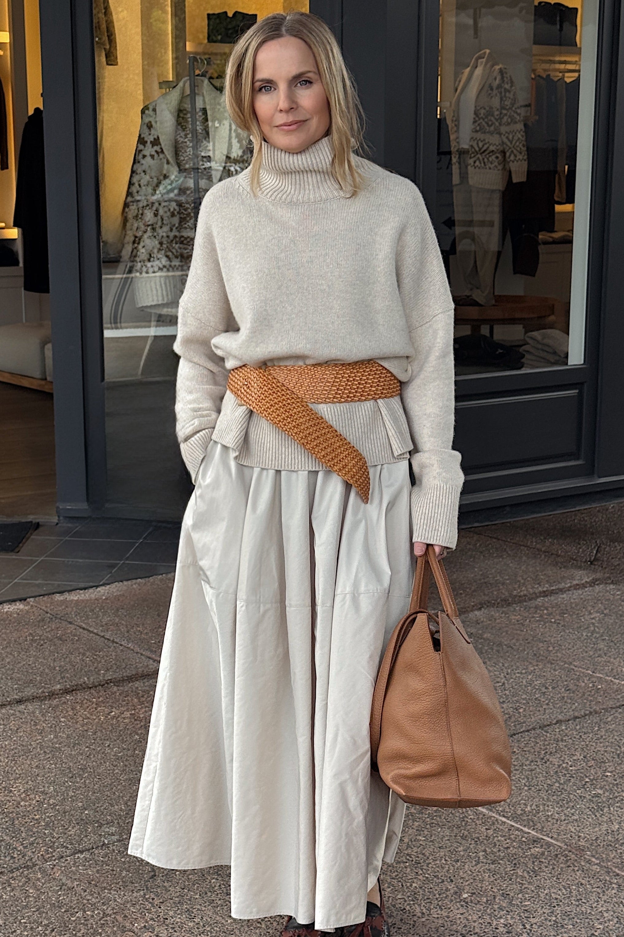 LOIRE SKIRT IN TECHNO SILK MEDIUM TAFFETTA