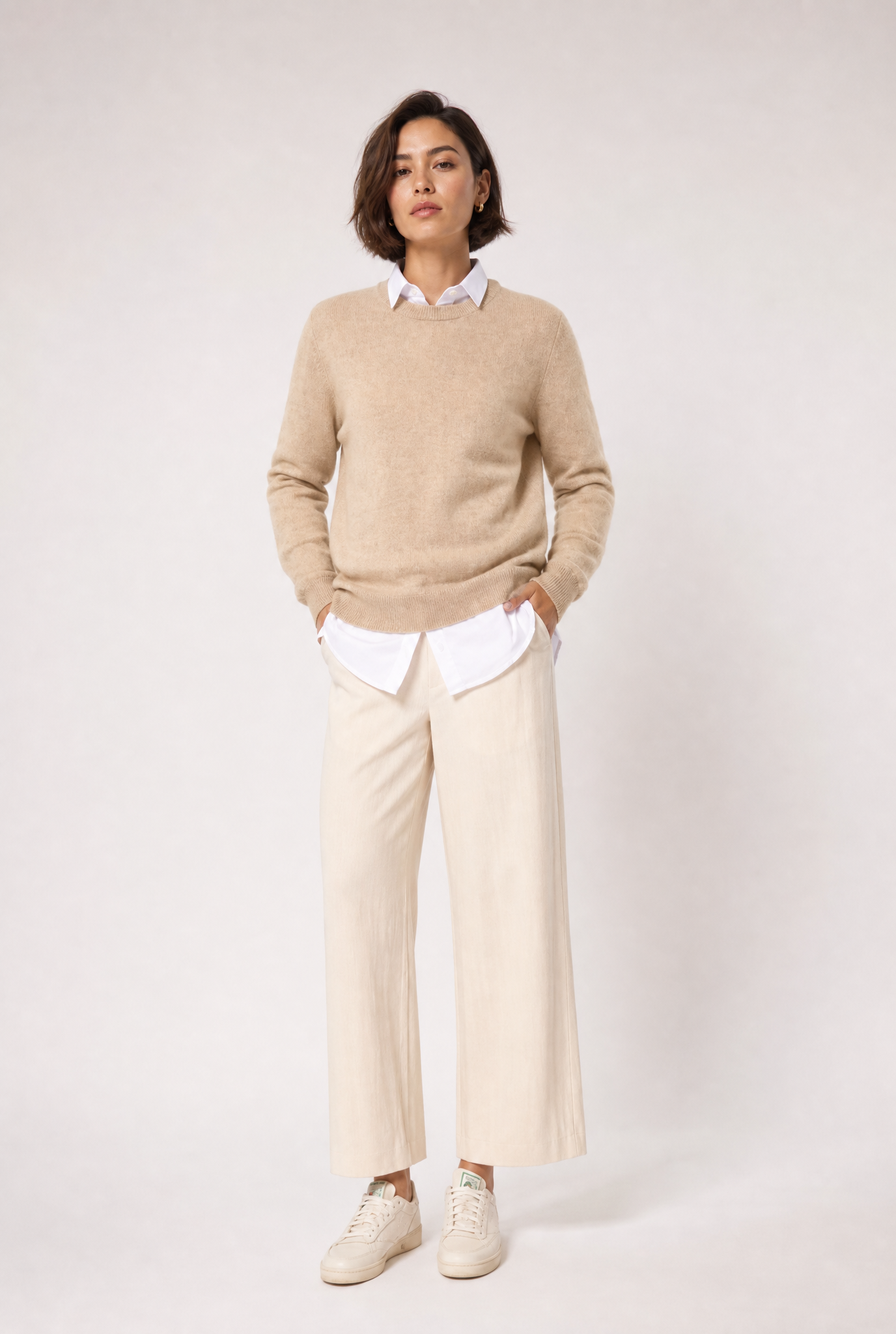 PIPPA PANT IN ITALIAN COTTON STRETCH TWILL