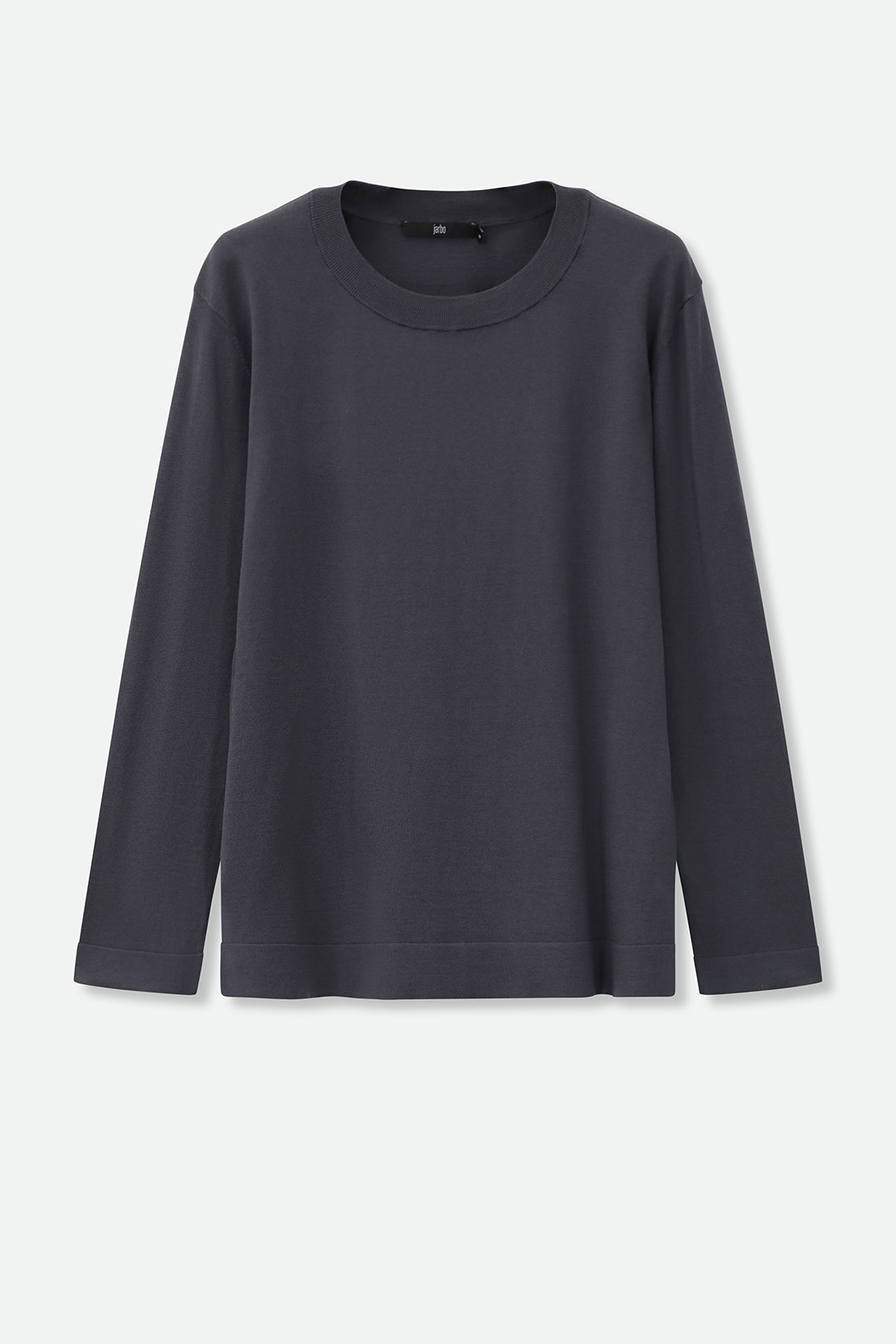 NICO LONG SLEEVE CREW IN FINE GAUGE ITALIAN SILK COTTON