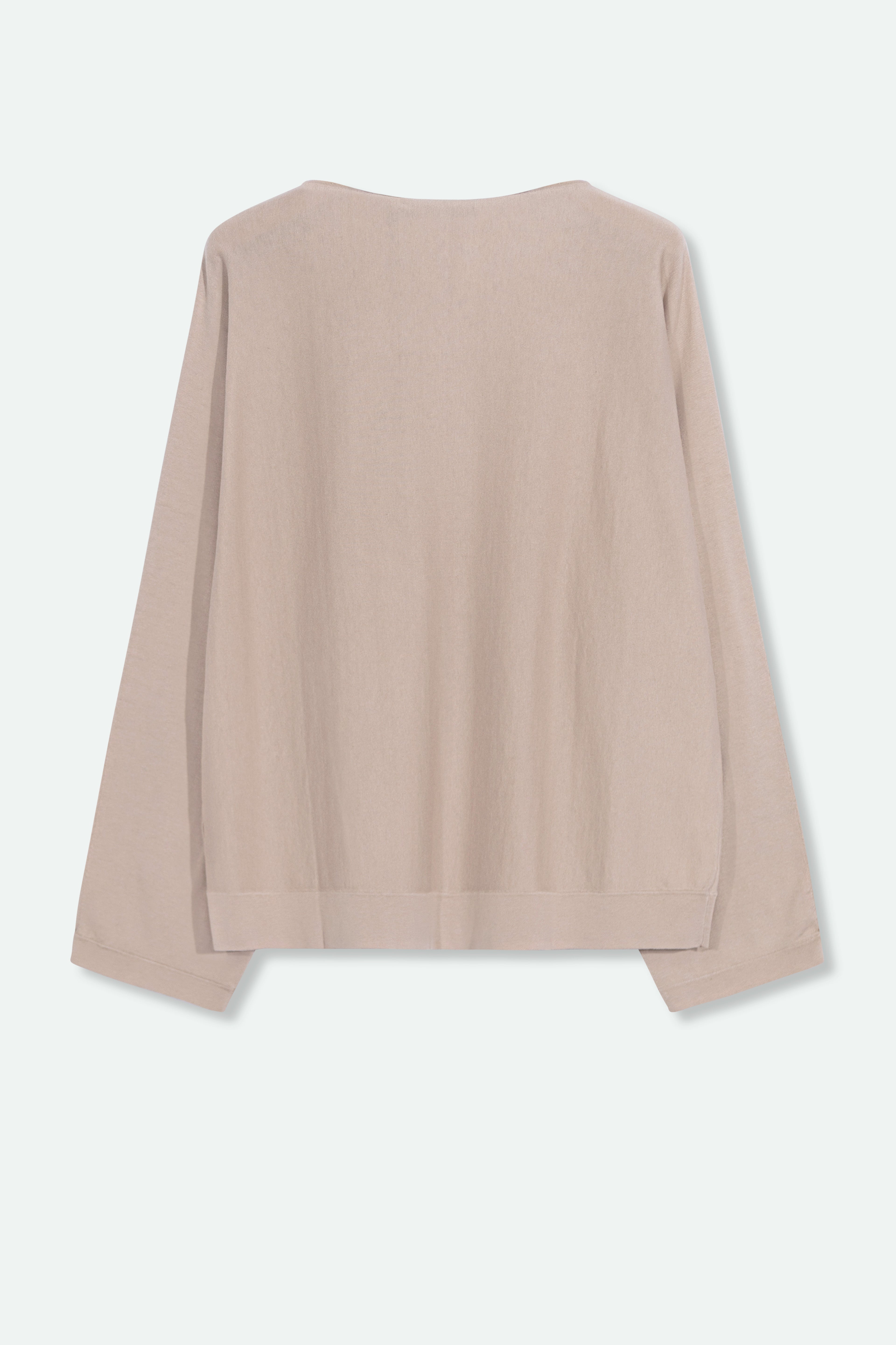 MAREN DOLMAN TOP IN FINE GAUGE ITALIAN SILK COTTON