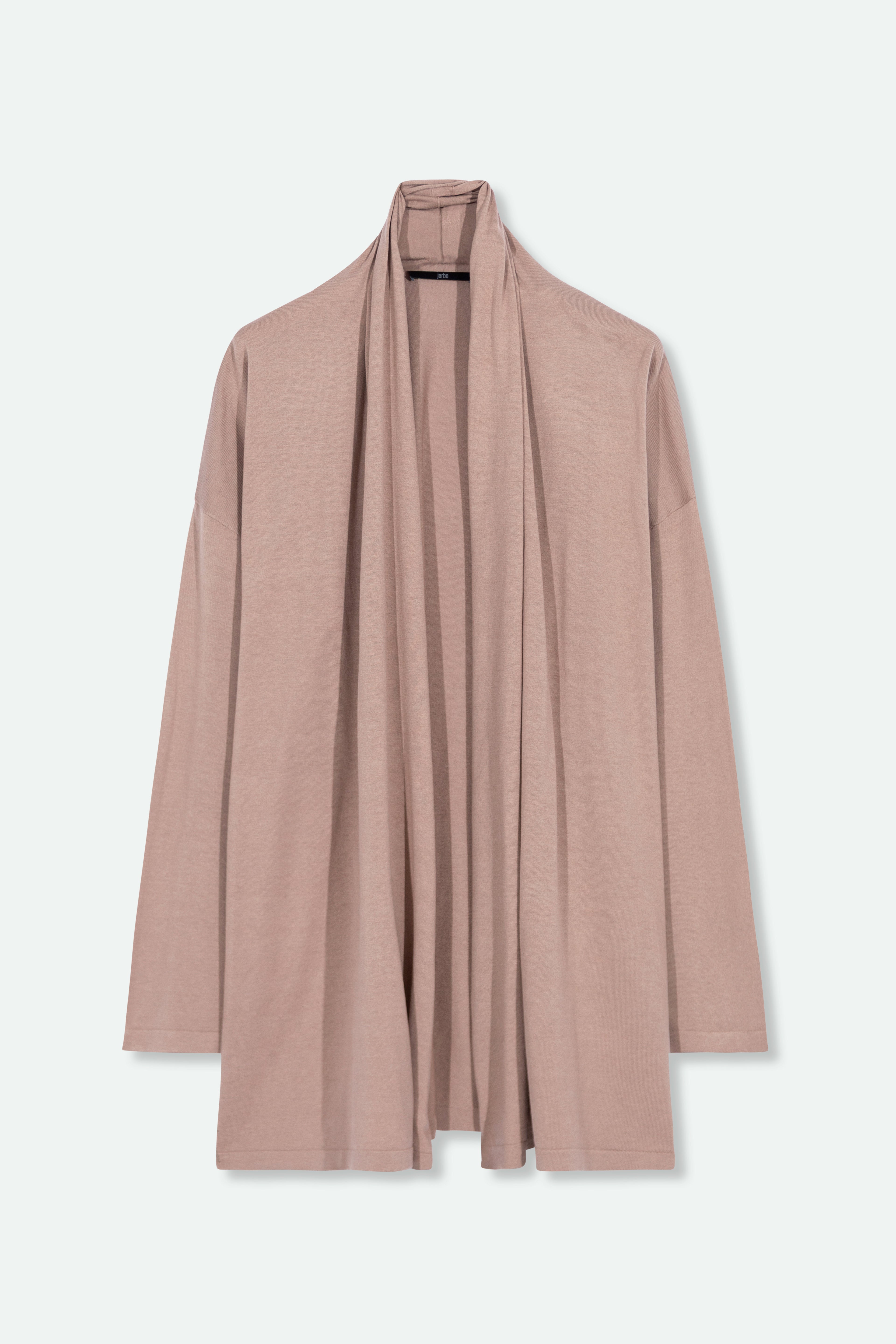 CADE SHAWL CARDIGAN IN FINE GAUGE ITALIAN SILK COTTON