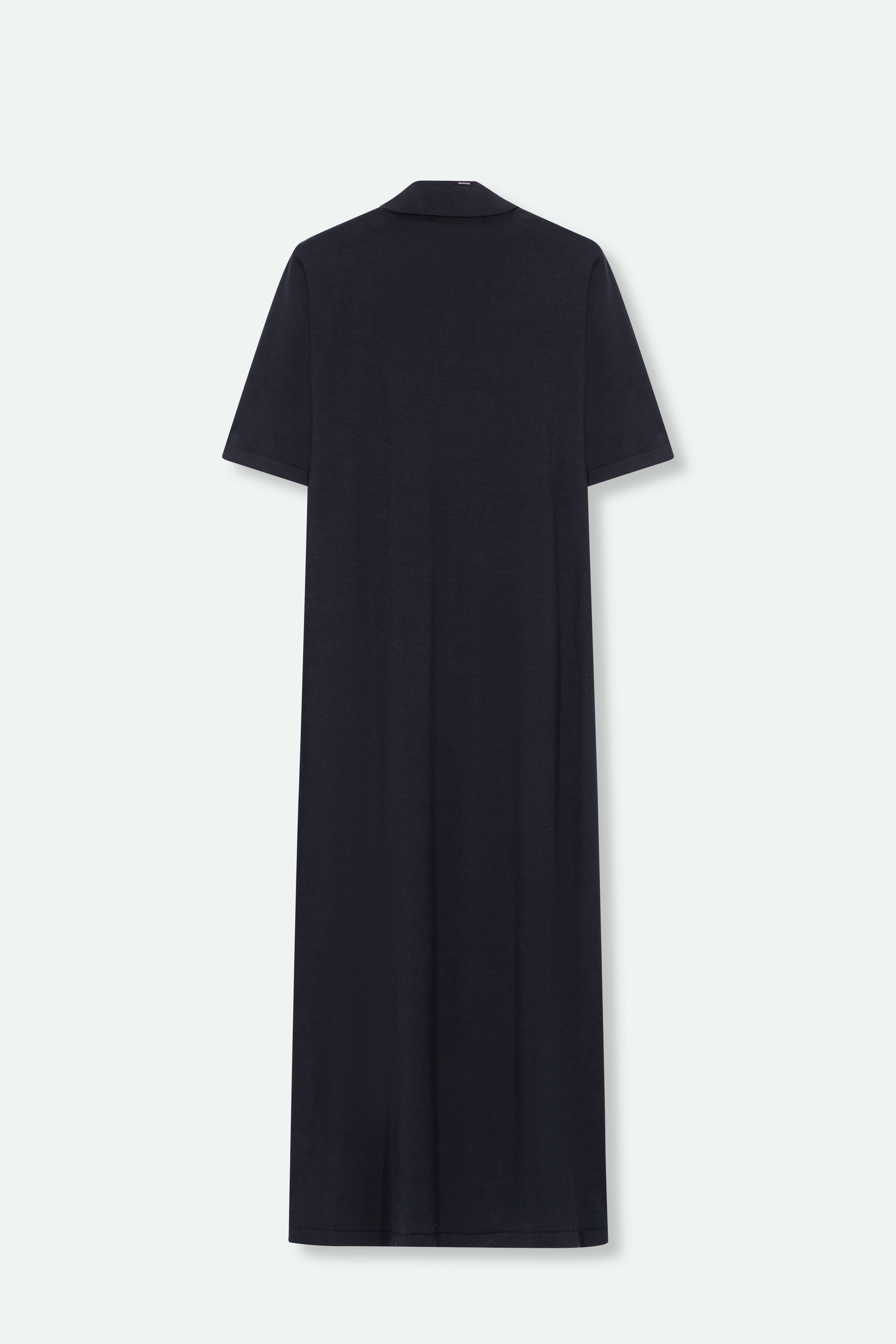 DYLAN POLO DRESS IN FINE GAUGE ITALIAN SILK COTTON