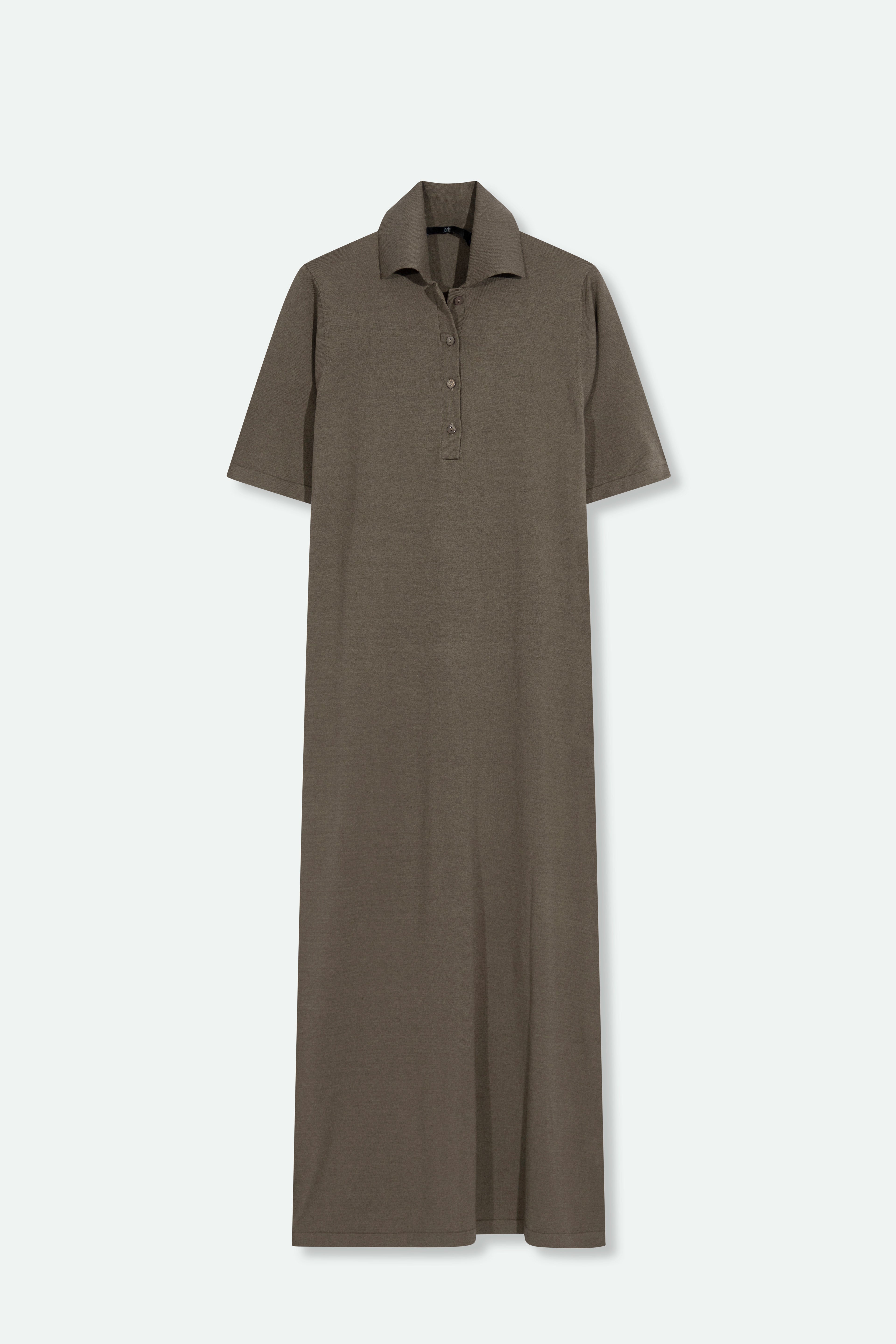 DYLAN POLO DRESS IN FINE GAUGE ITALIAN SILK COTTON