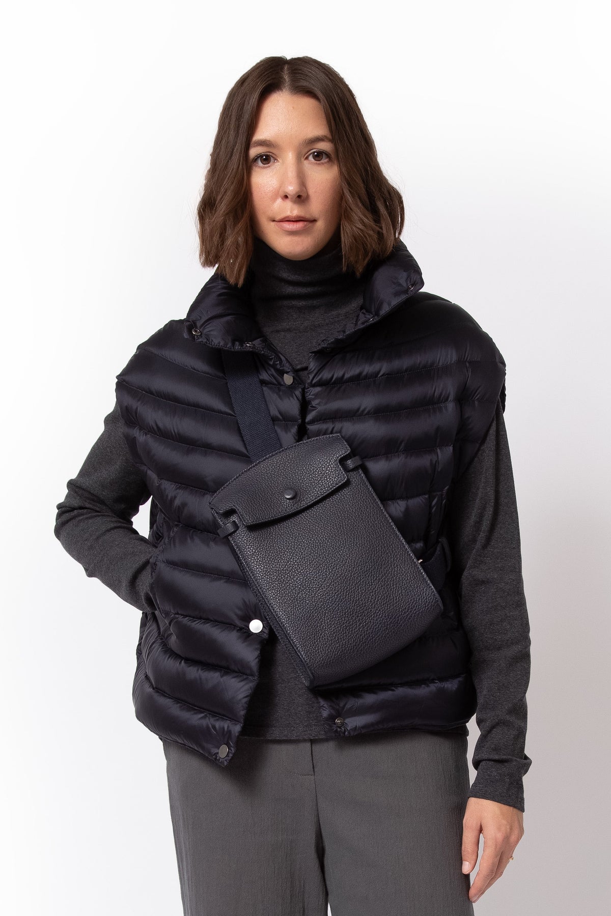 MONZA CROSSBODY IN FRENCH CALFSKIN NAVY