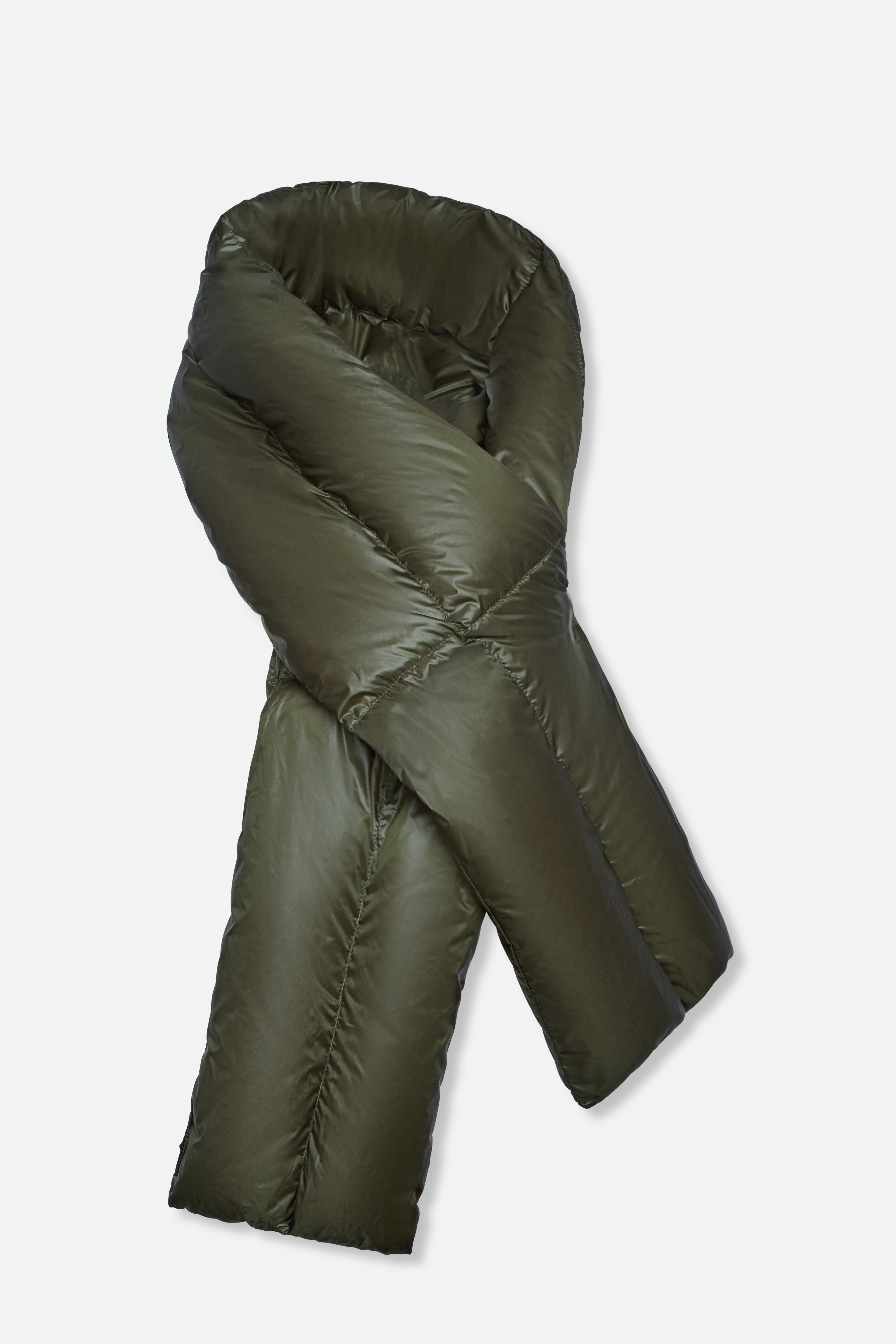 GOOSE DOWN QUILTED SCARF
