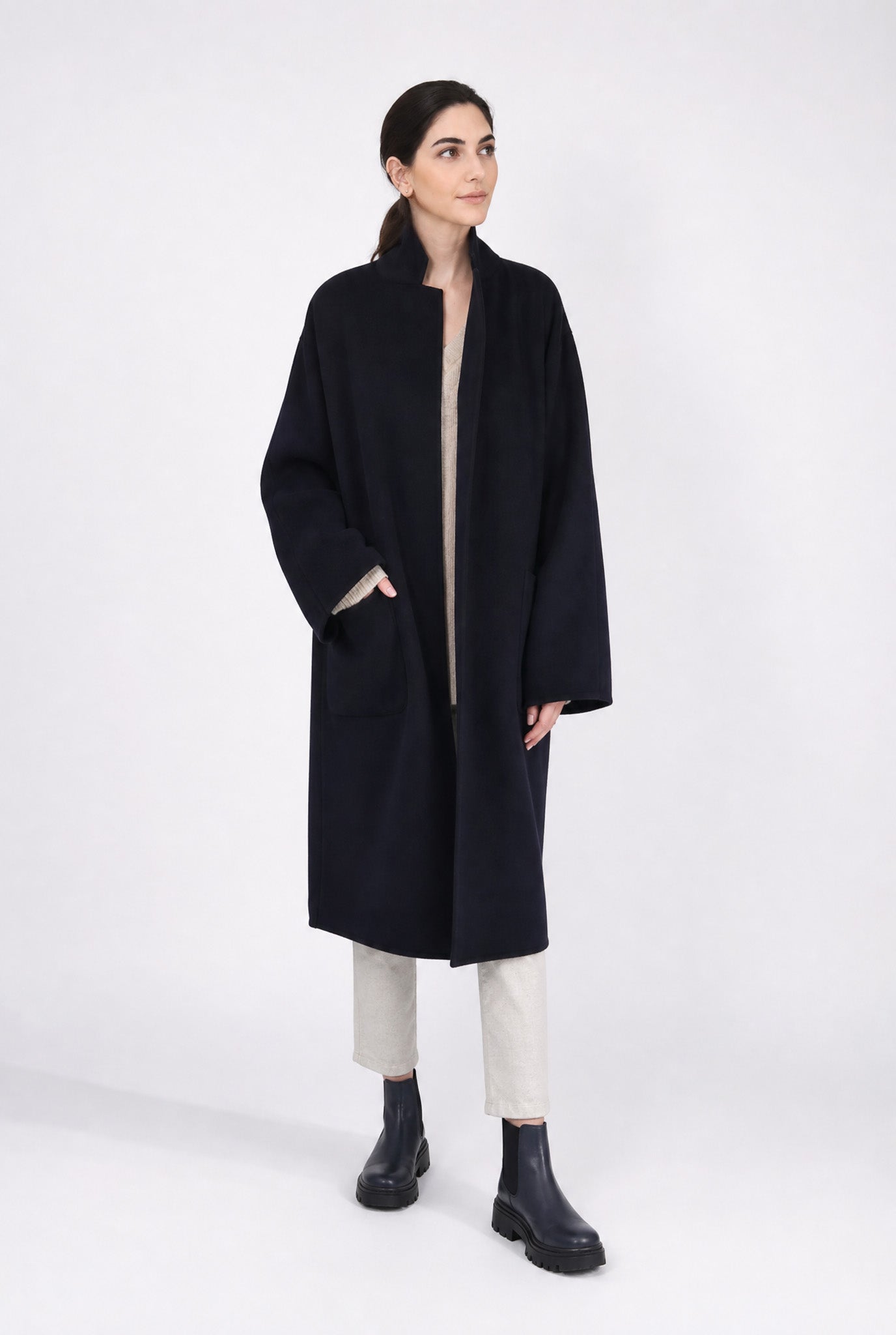 CARLIE COAT IN DOUBLE FACE WOOL