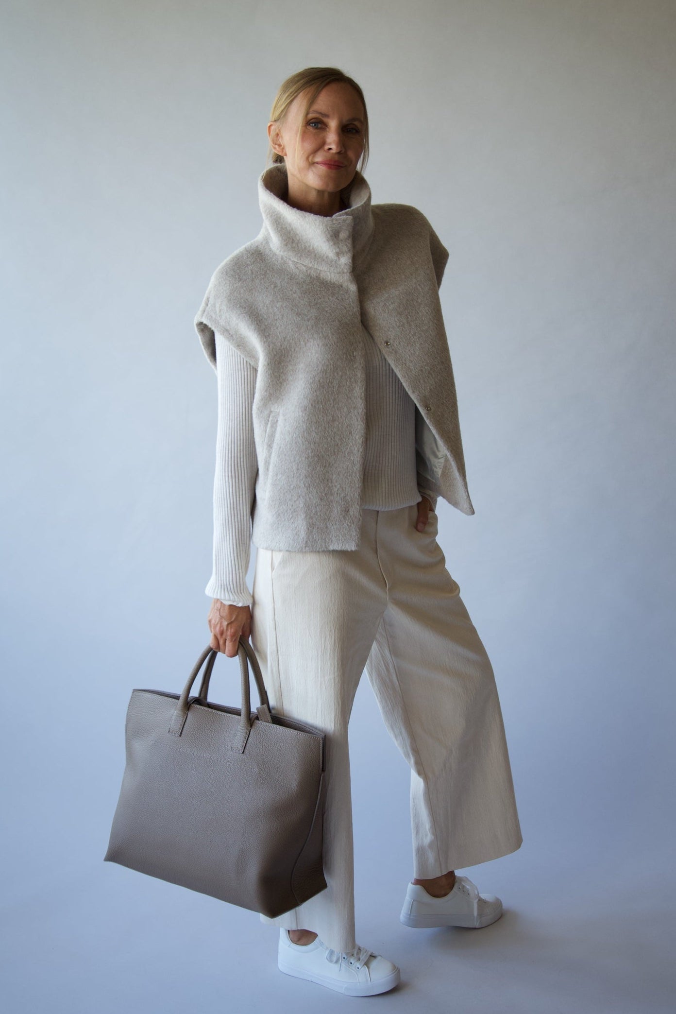GINEVERA VEST IN ITALIAN WOOL