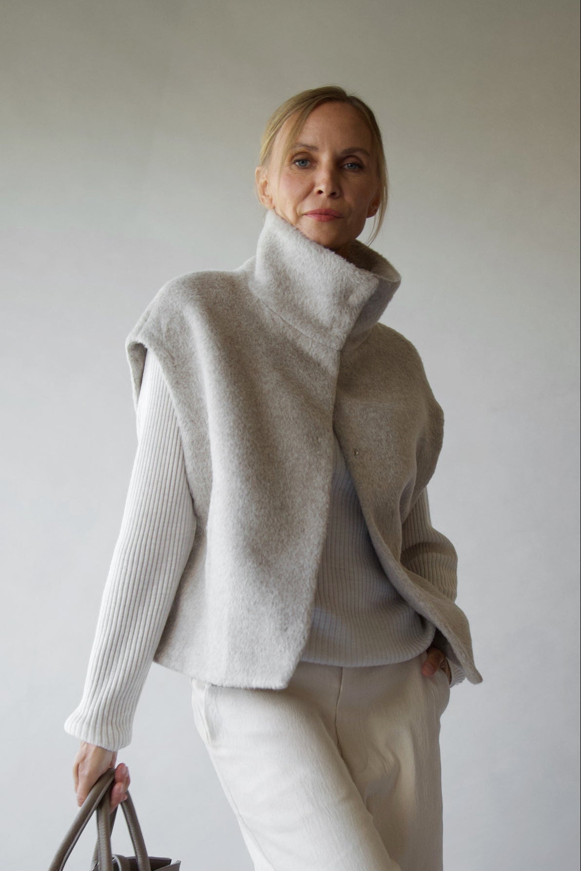 GINEVERA VEST IN ITALIAN WOOL