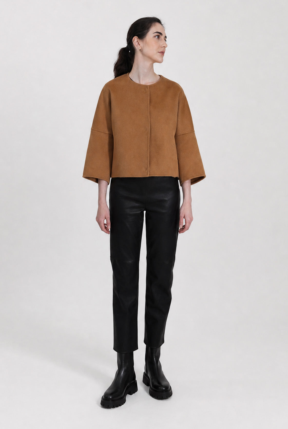 ADELAIDE SNAP JACKET IN DOUBLE FACE CASHMERE WOOL