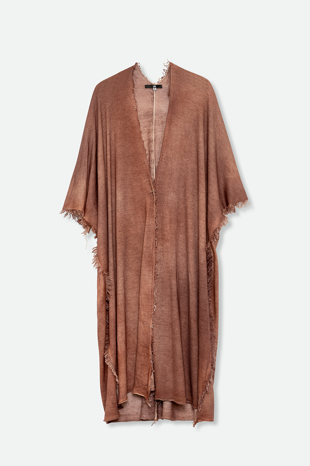 PATNA CARDIGAN IN HAND-DYED CASHMERE EARTHEN BROWN