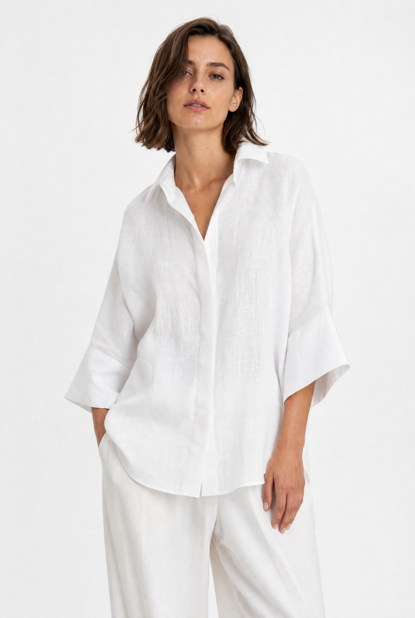 SAHANA DOLMAN SHIRT IN LINEN