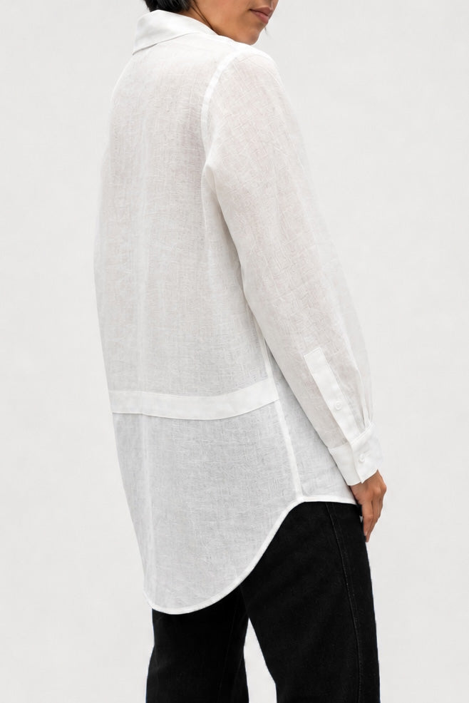 VETRINA ITALIAN LINEN BOYFRIEND SHIRT