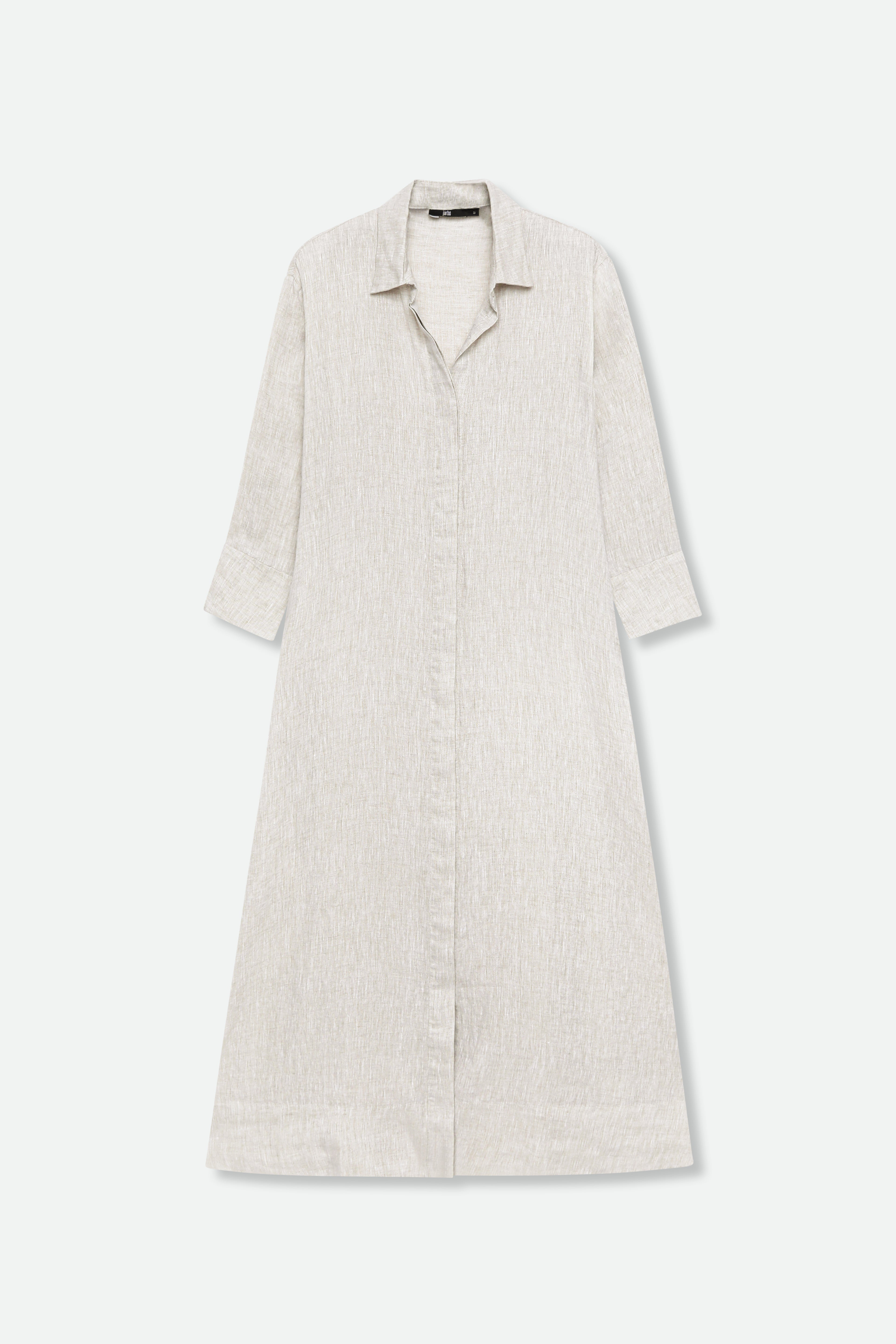DANNI DRESS IN ITALIAN WASHED LINEN FLAX