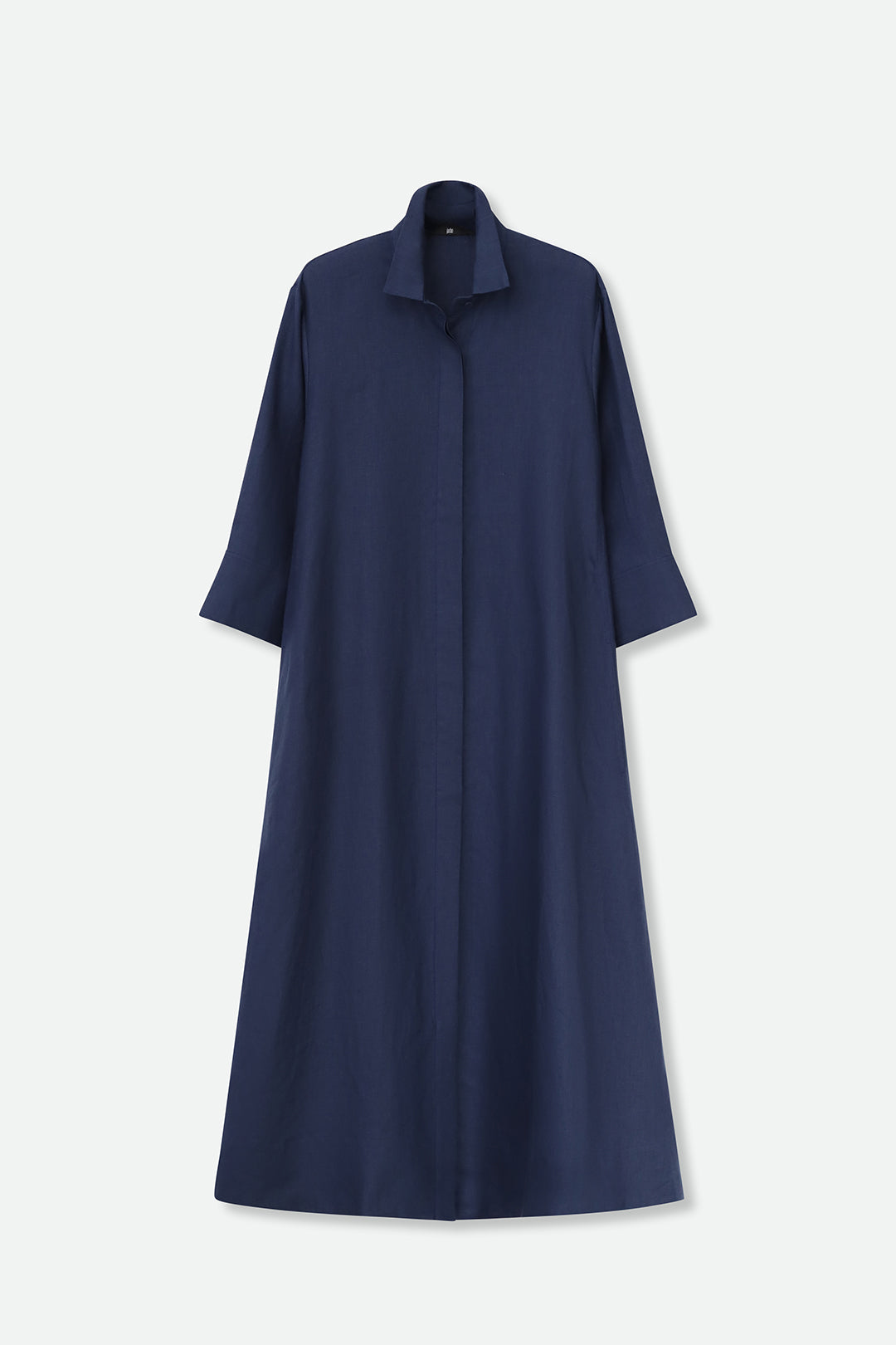 DANNI DRESS IN ITALIAN LINEN NAVY