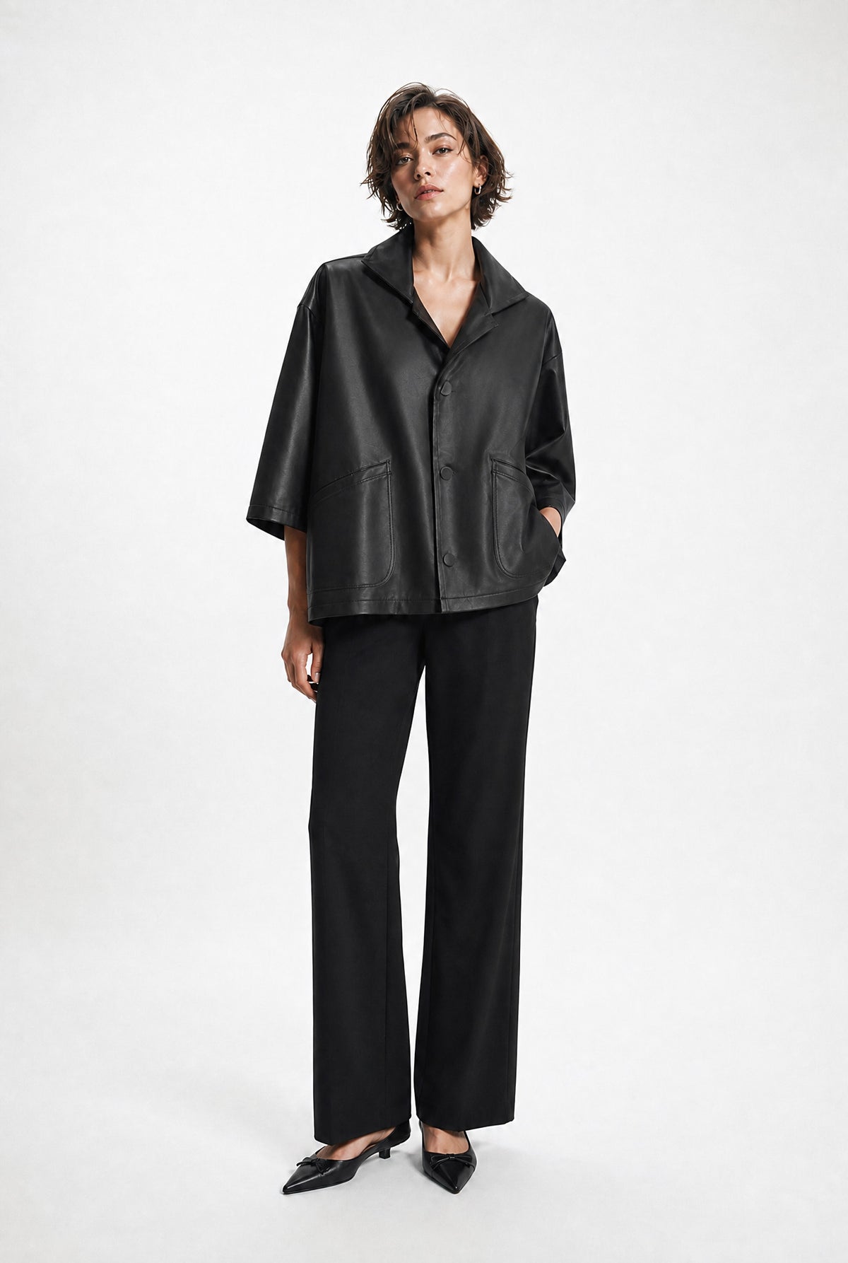 RIMINI LEATHER JACKET IN BLACK