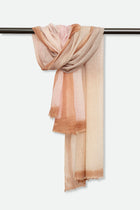 BLUSH ROSE SCARF IN HAND DYED CASHMERE