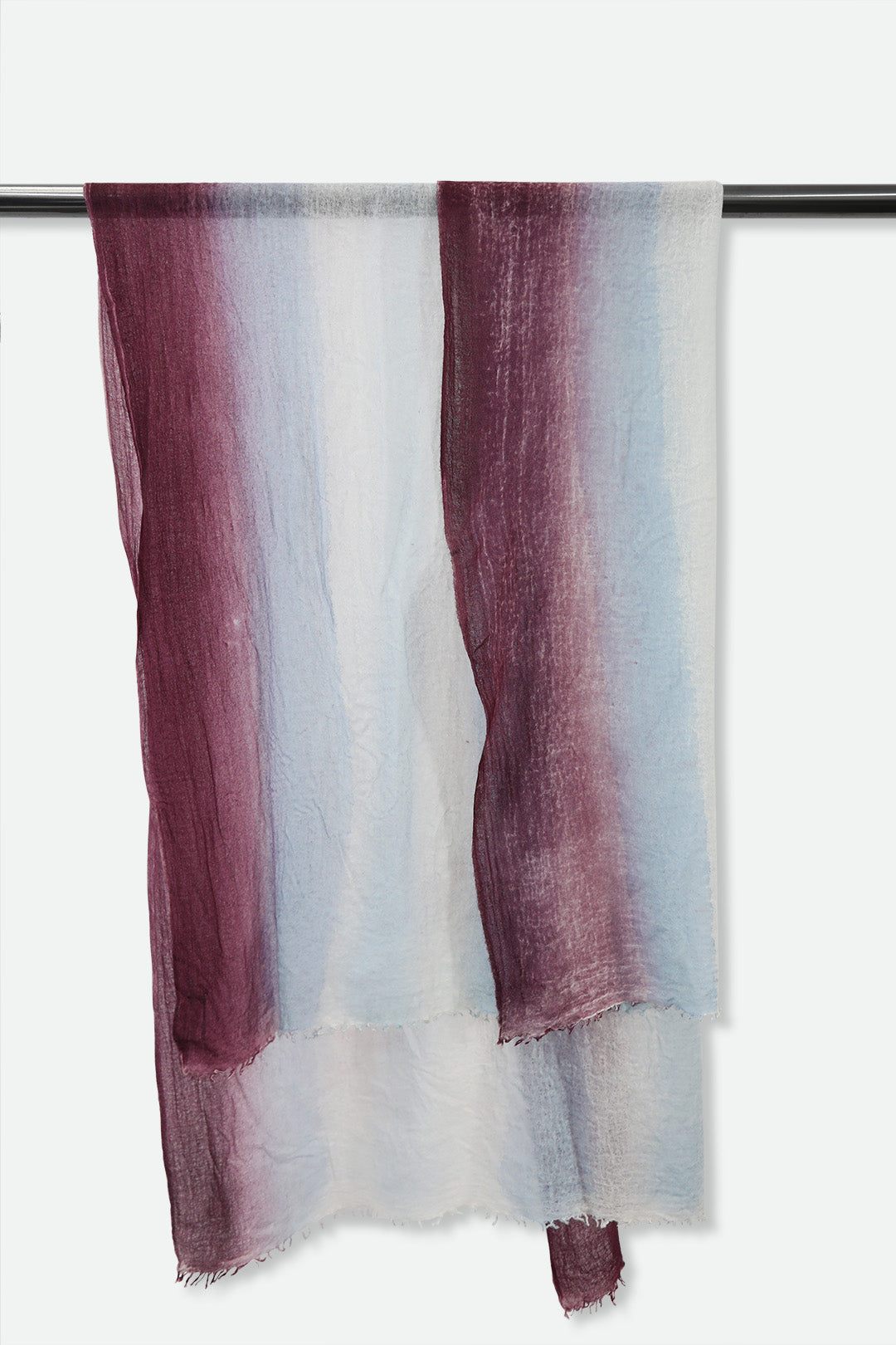 PLUM SKY SCARF IN HAND DYED CASHMERE