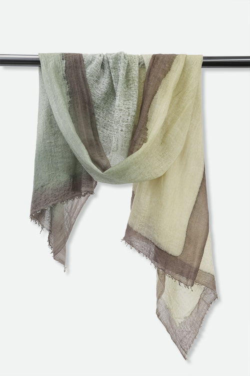 TAHITIAN VANILLA SCARF IN HAND DYED CASHMERE