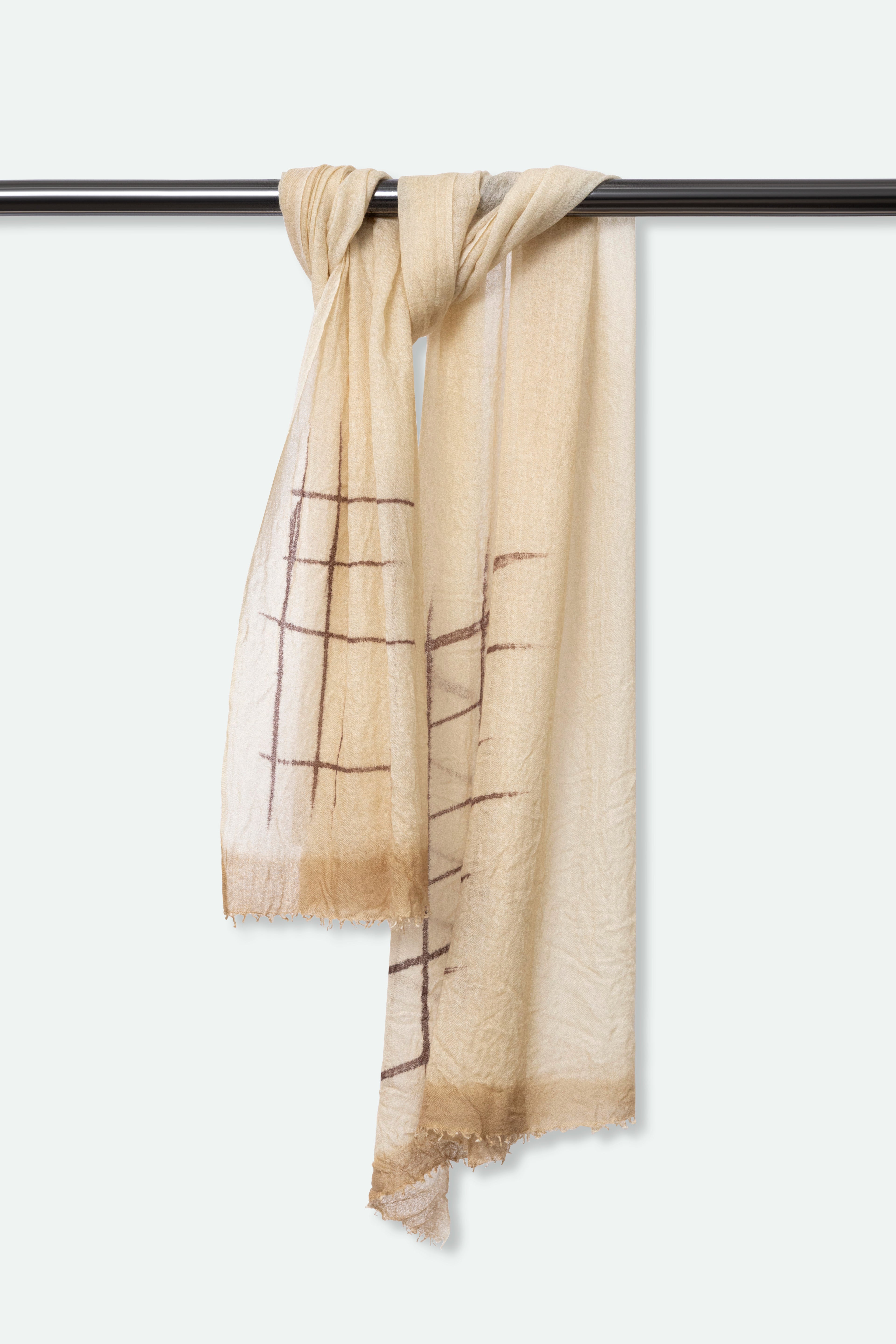 DISEGNO SCARF IN HAND DYED CASHMERE