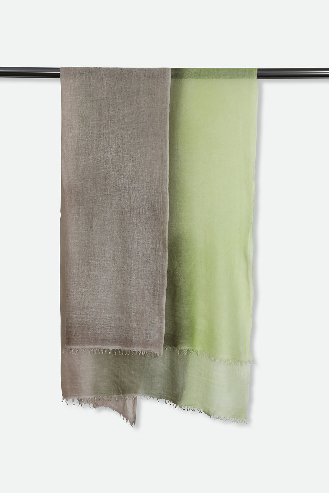 SPRING COCOA SCARF IN HAND DYED CASHMERE