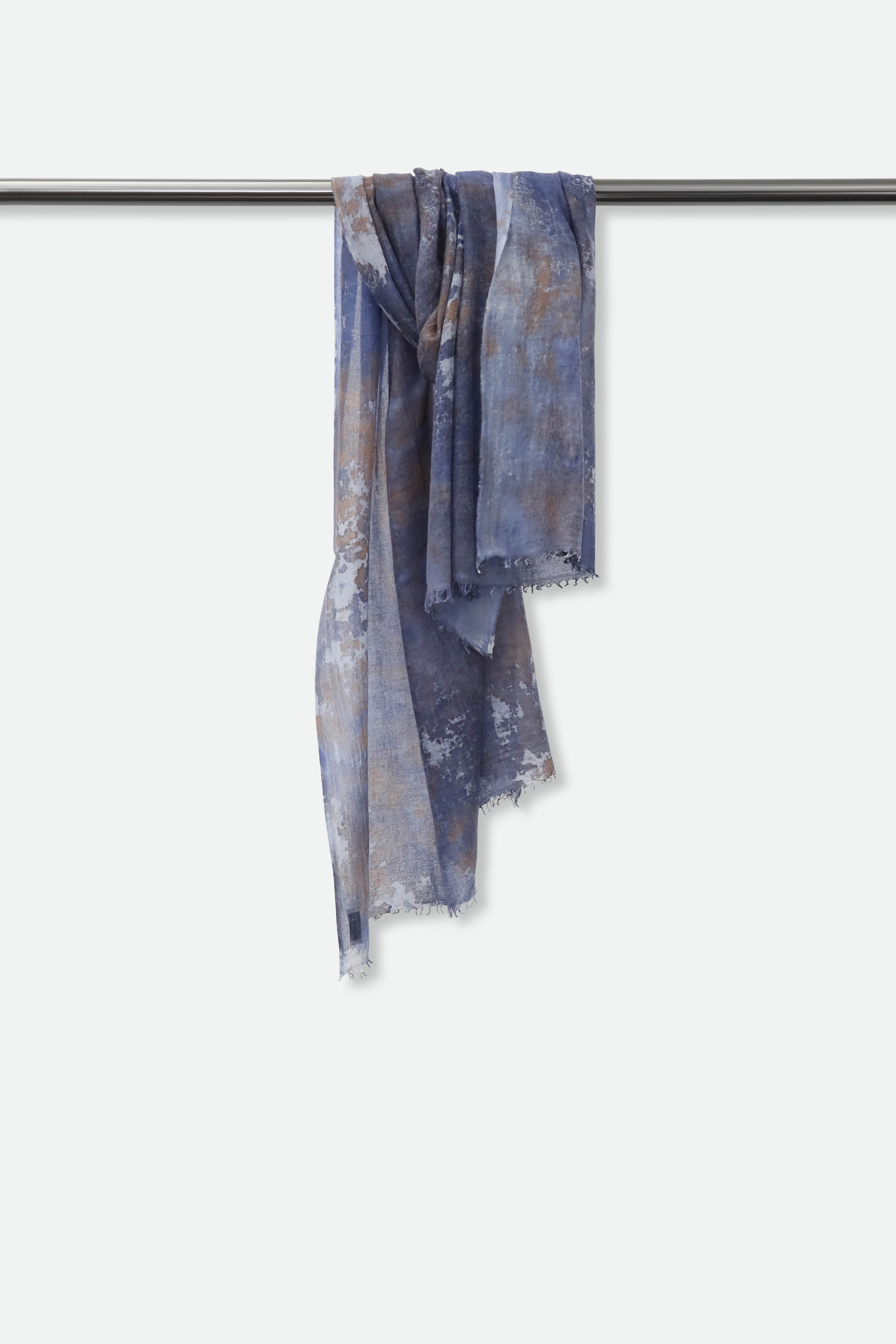 NORDIC SHORE SCARF IN HAND DYED CASHMERE