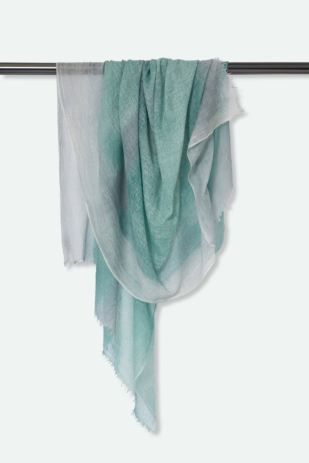 AQUA WASH SCARF IN HAND DYED CASHMERE