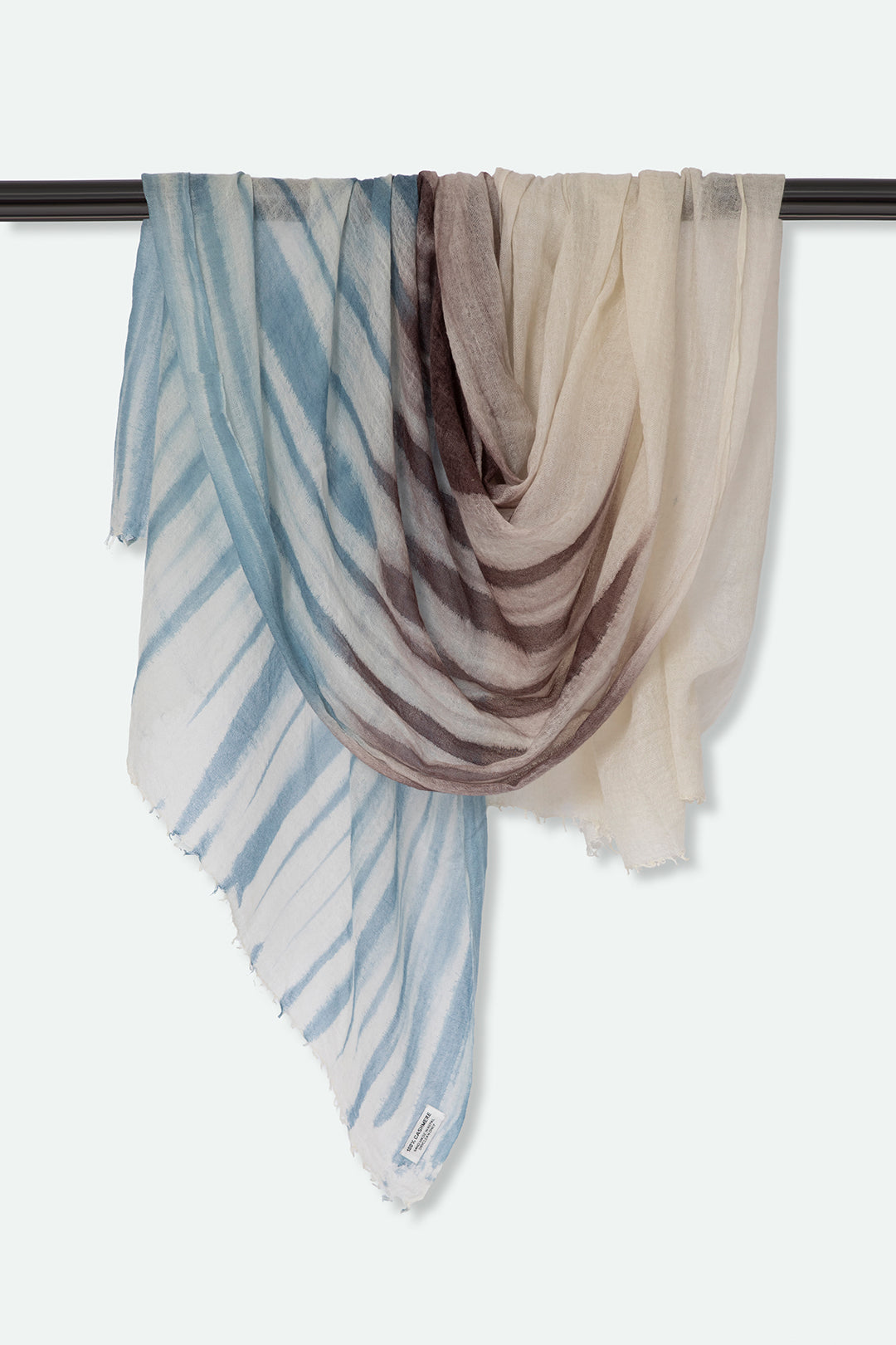AZURE SCARF IN HAND DYED CASHMERE