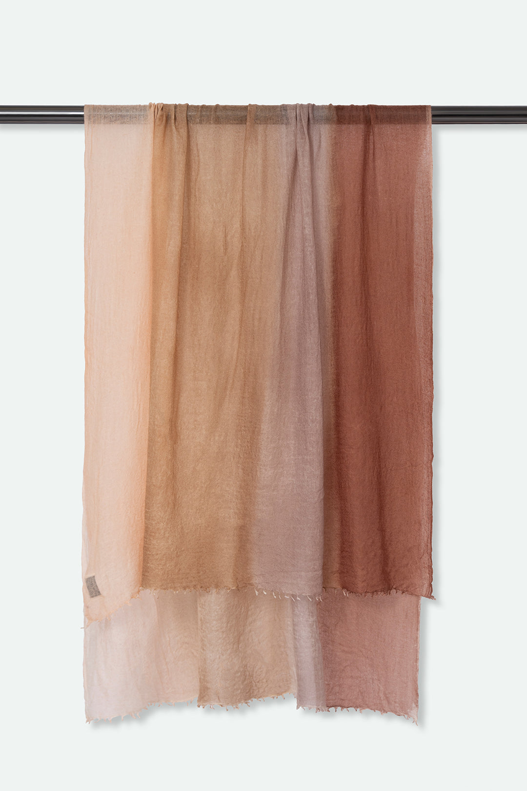 CHESTNUT TERRA SCARF IN HAND DYED CASHMERE