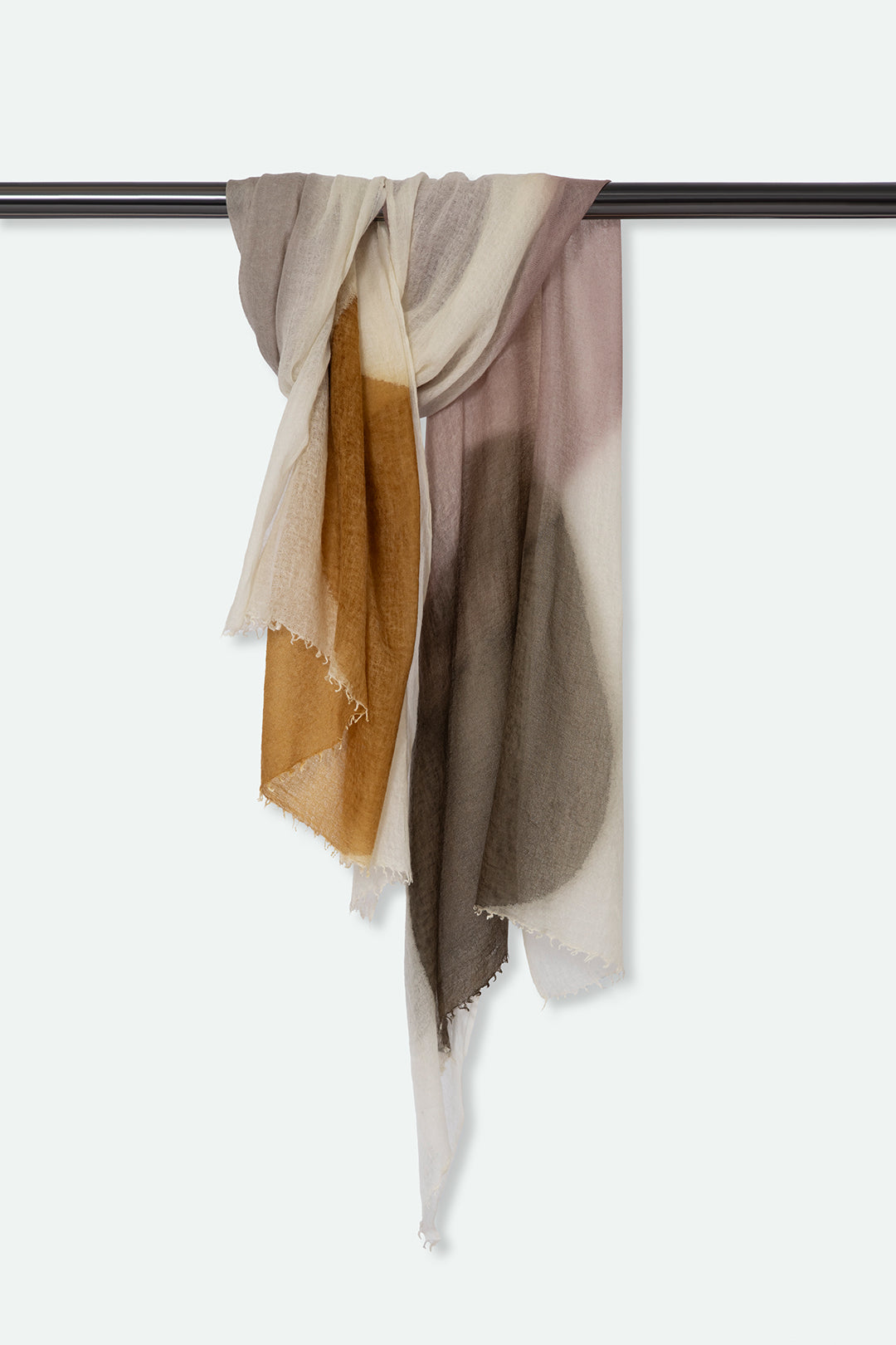 MOSAIC SCARF IN HAND DYED CASHMERE