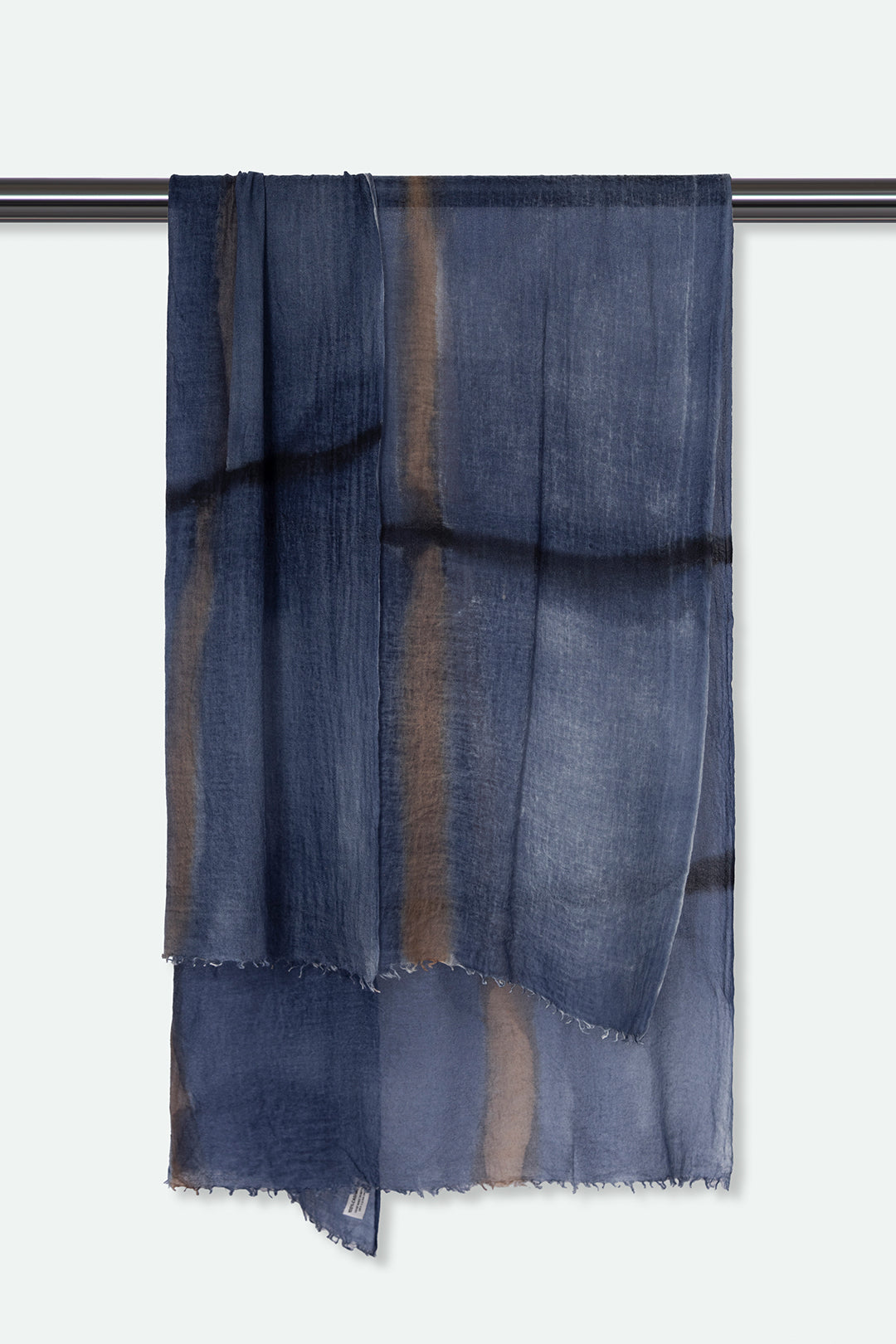 NOIR SCARF IN HAND DYED CASHMERE