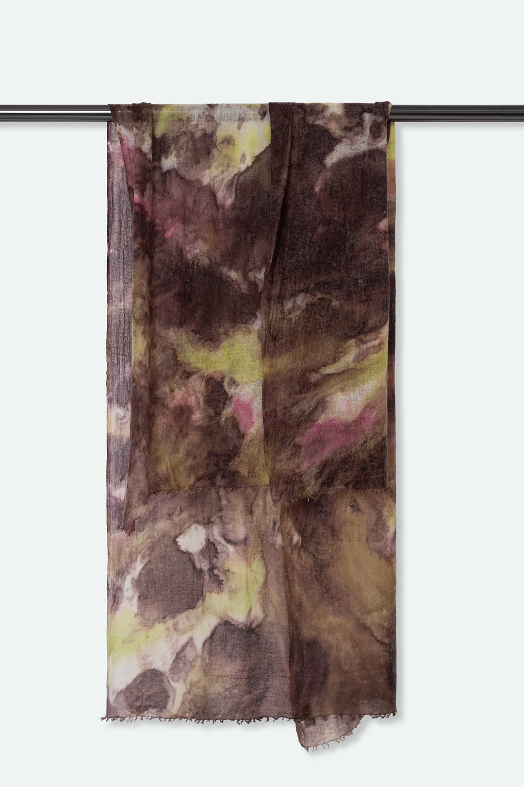 ROSEWOOD SCARF IN HAND DYED CASHMERE