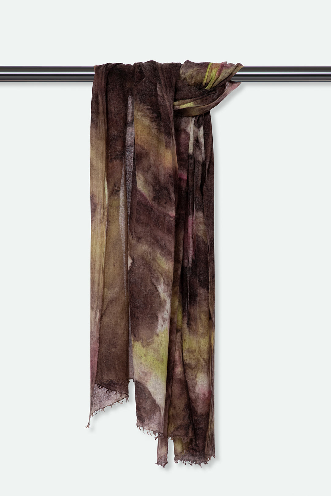 ROSEWOOD SCARF IN HAND DYED CASHMERE