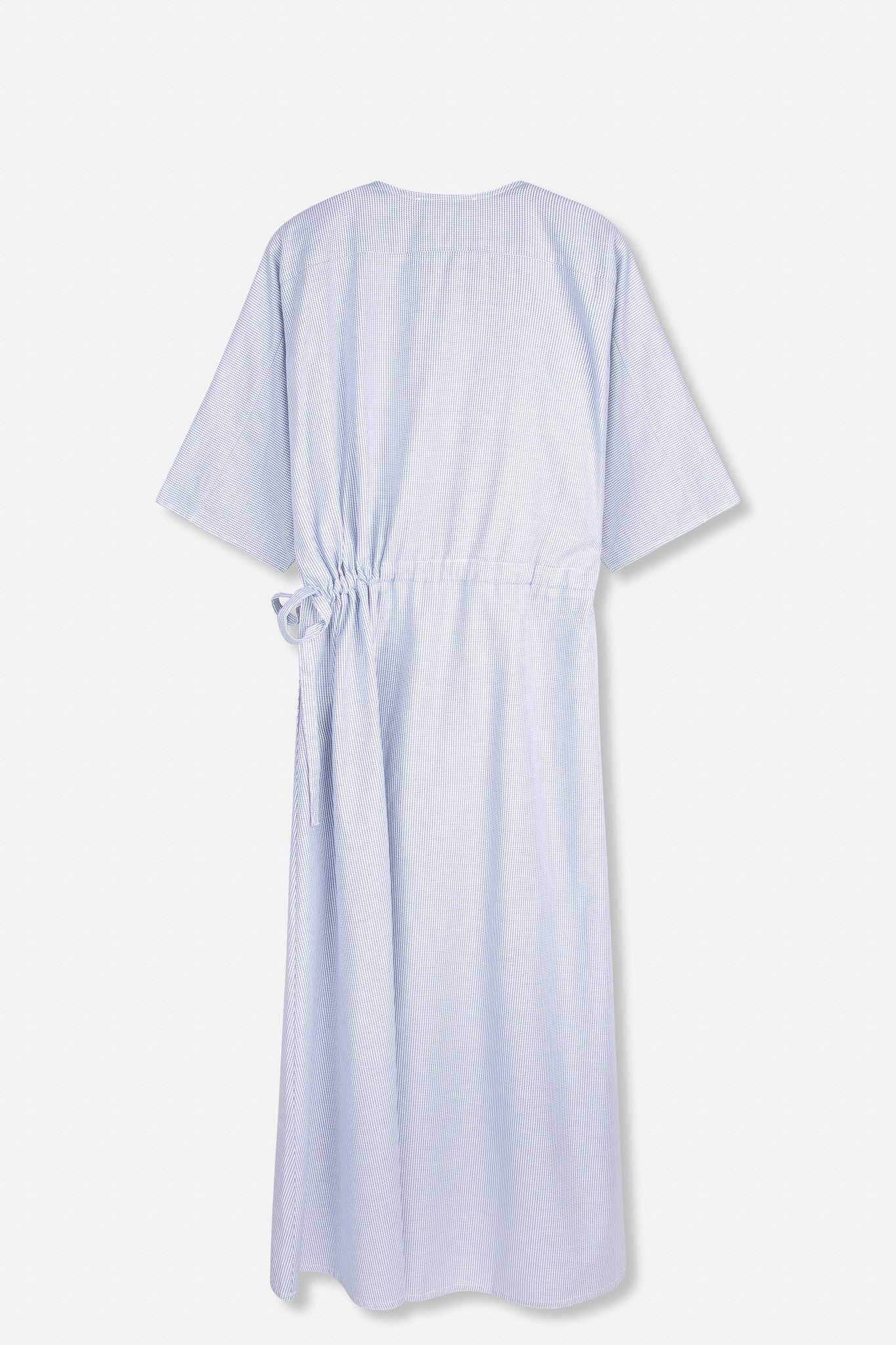 VANESSA DRESS WITH WAISTED DRAWSTRING IN COTTON POPLIN