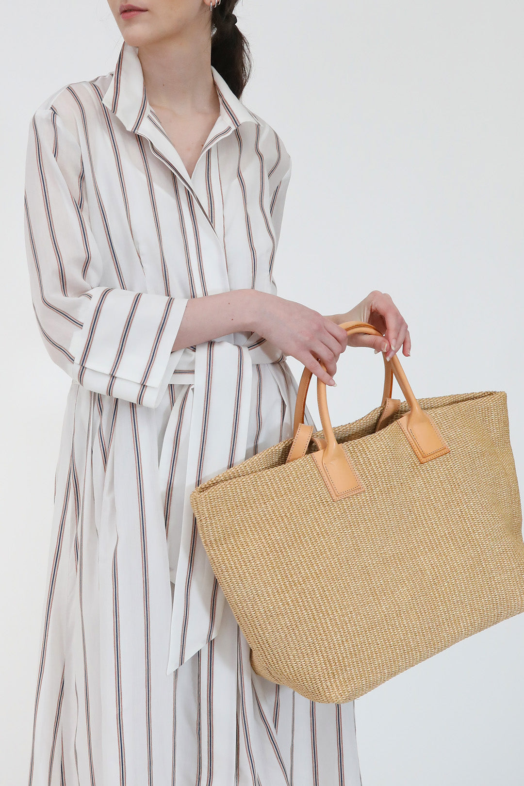 DUNE DRESS IN ITALIAN COTTON STRIPE