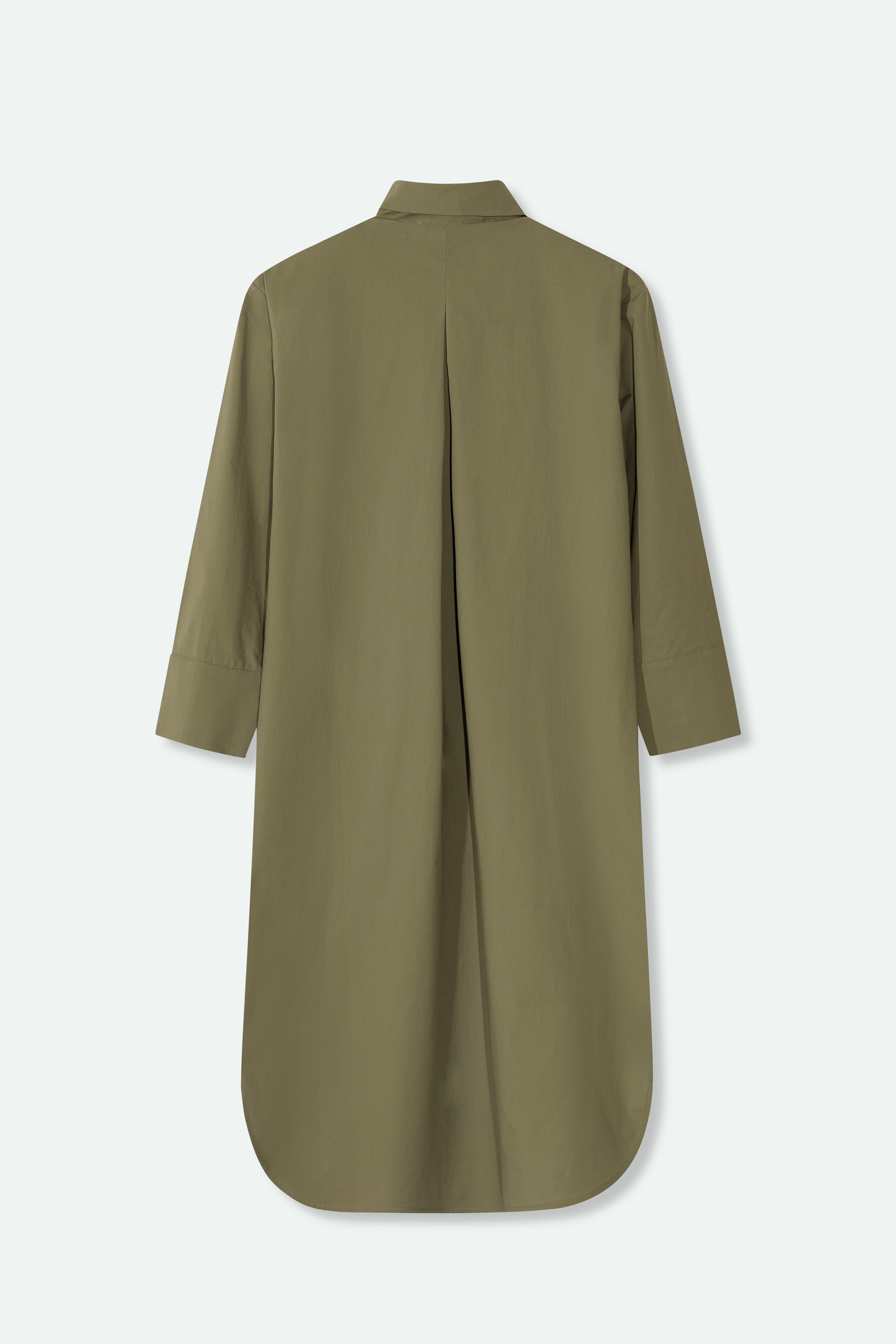 DORIAN DRESS IN ITALIAN FINE STRETCH COTTON